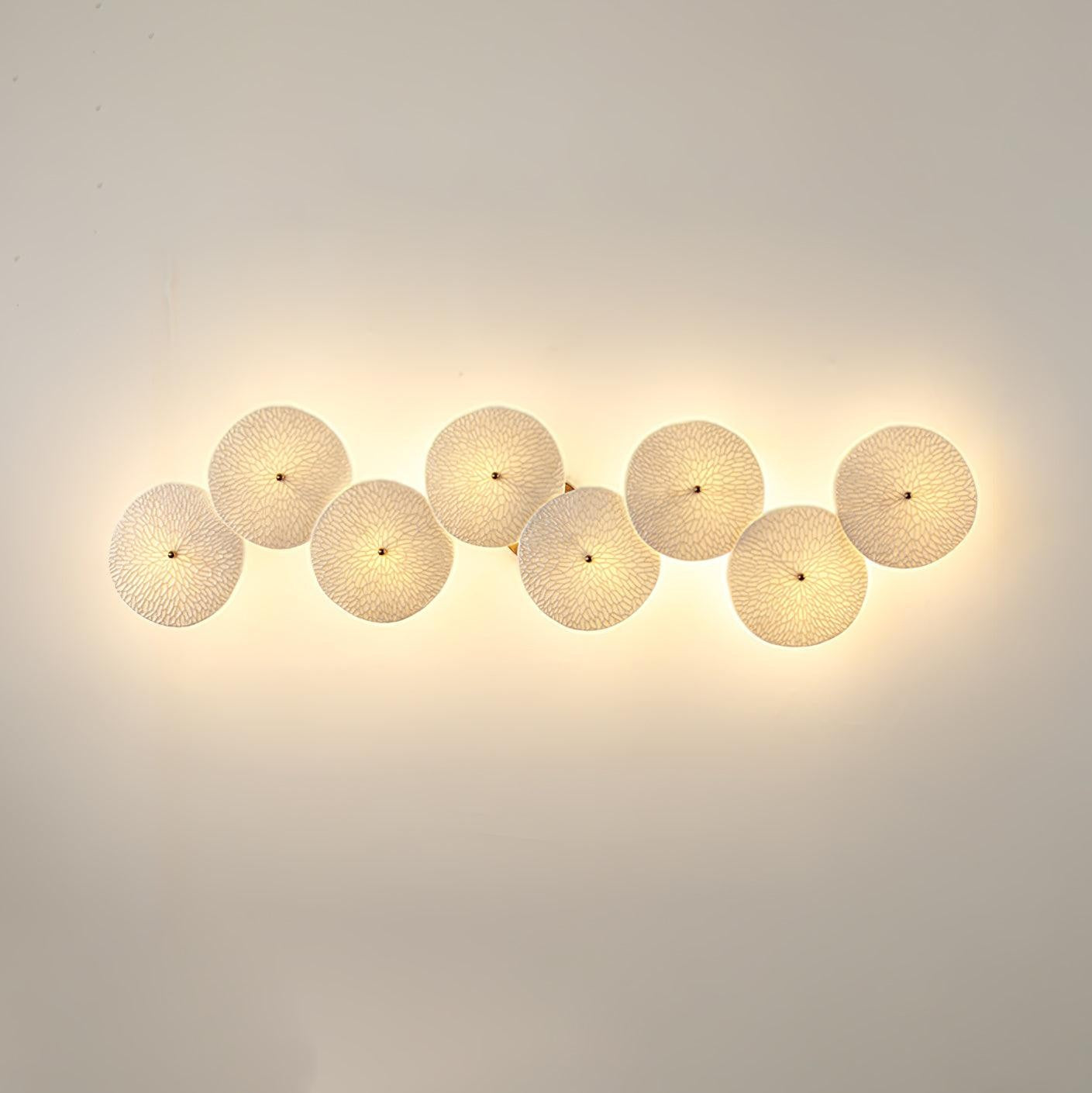Lotus Cascade Ceramic Wall Light