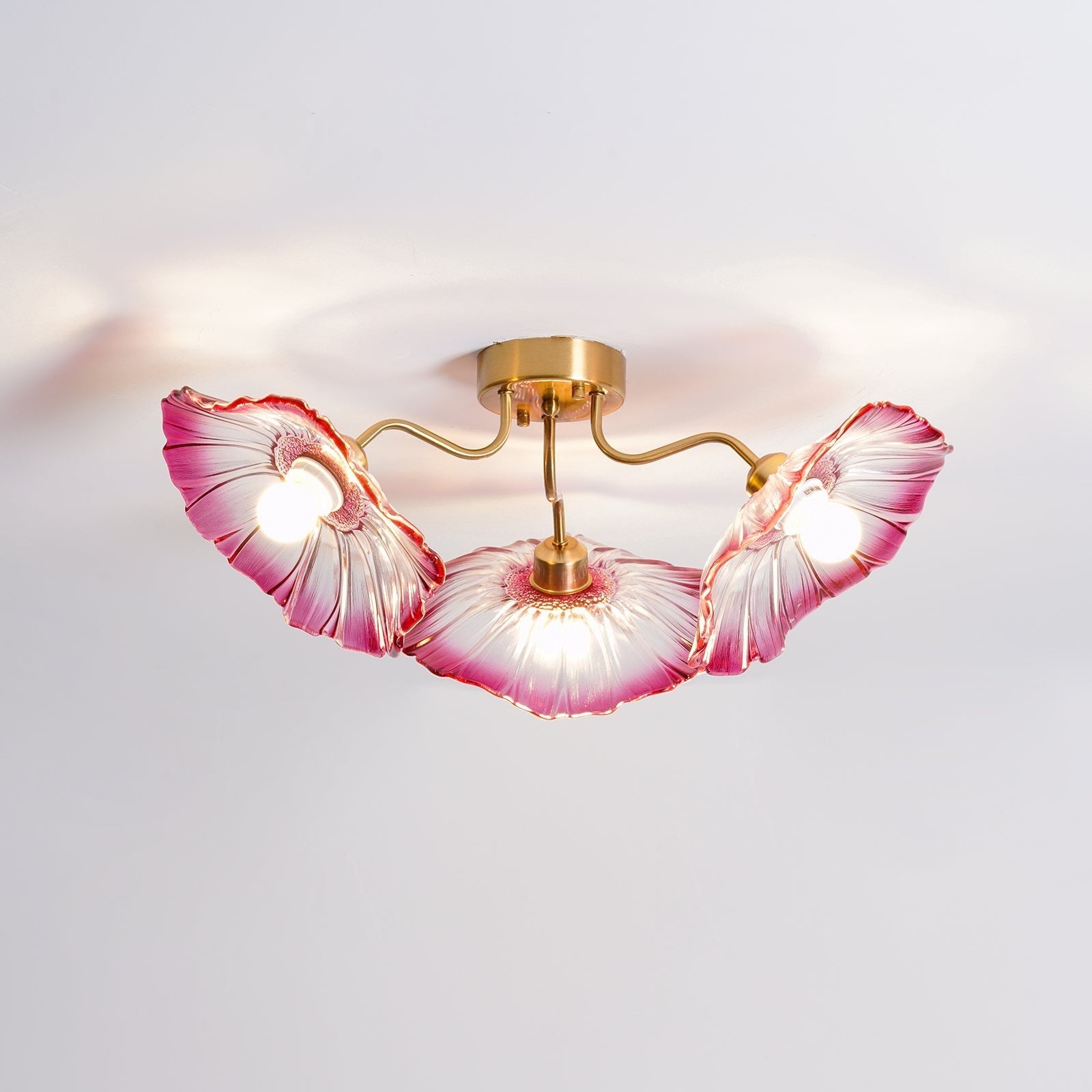 Lotus Frosted Glass Ceiling Light