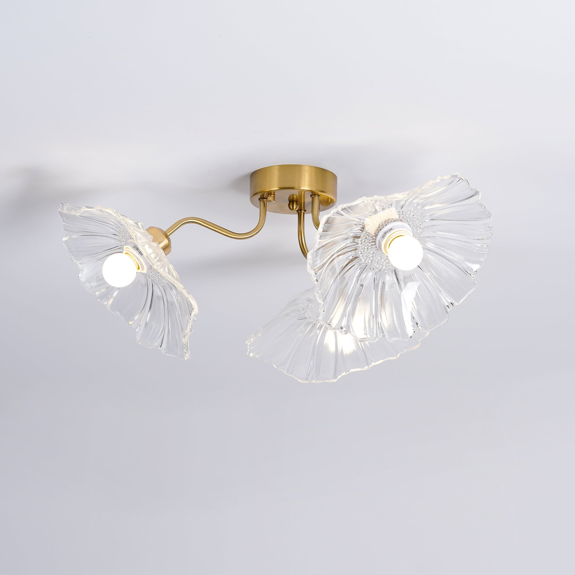 Lotus Frosted Glass Ceiling Light