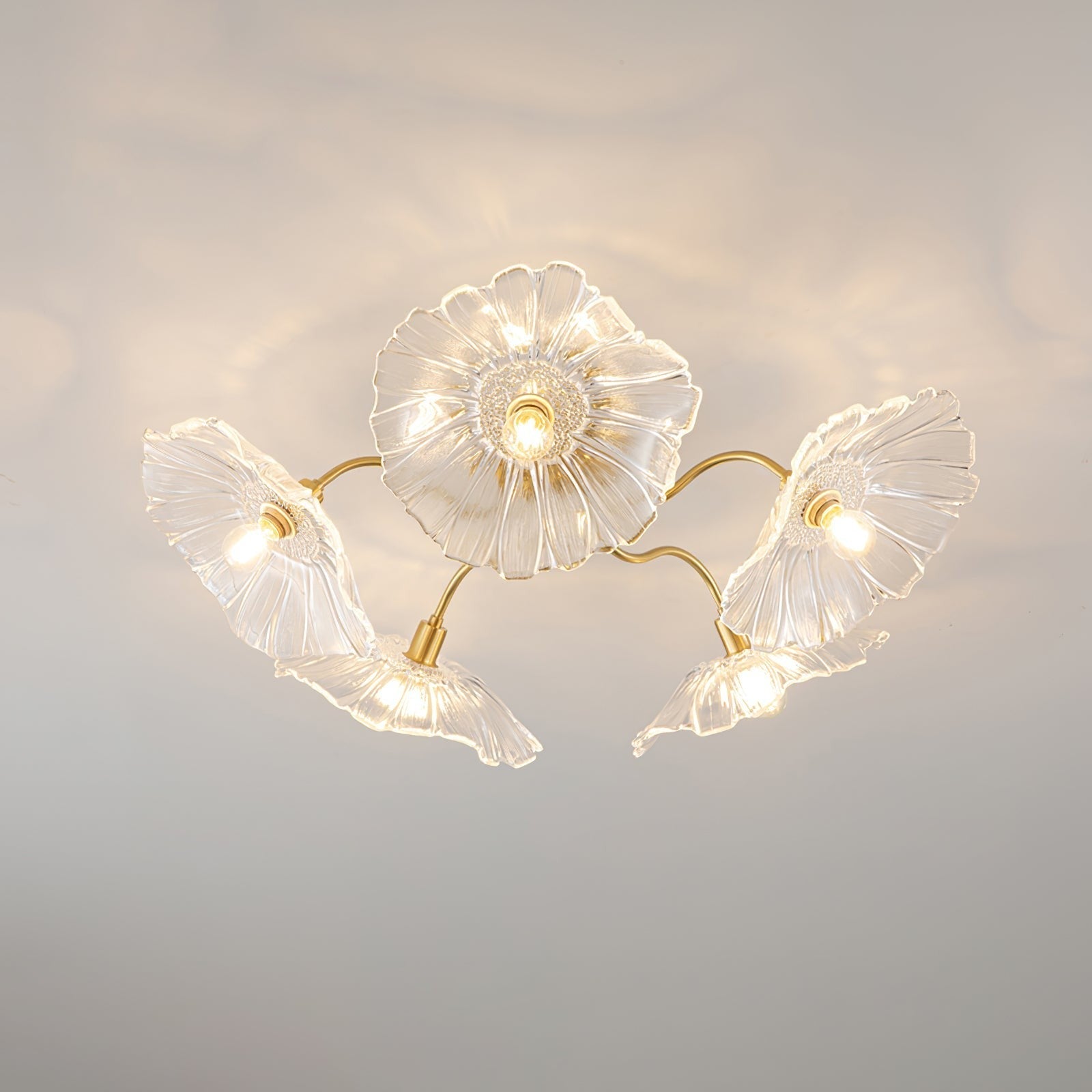 Lotus Frosted Glass Ceiling Light