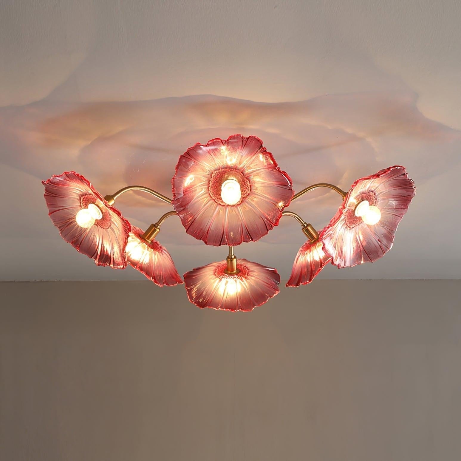 Lotus Frosted Glass Ceiling Light