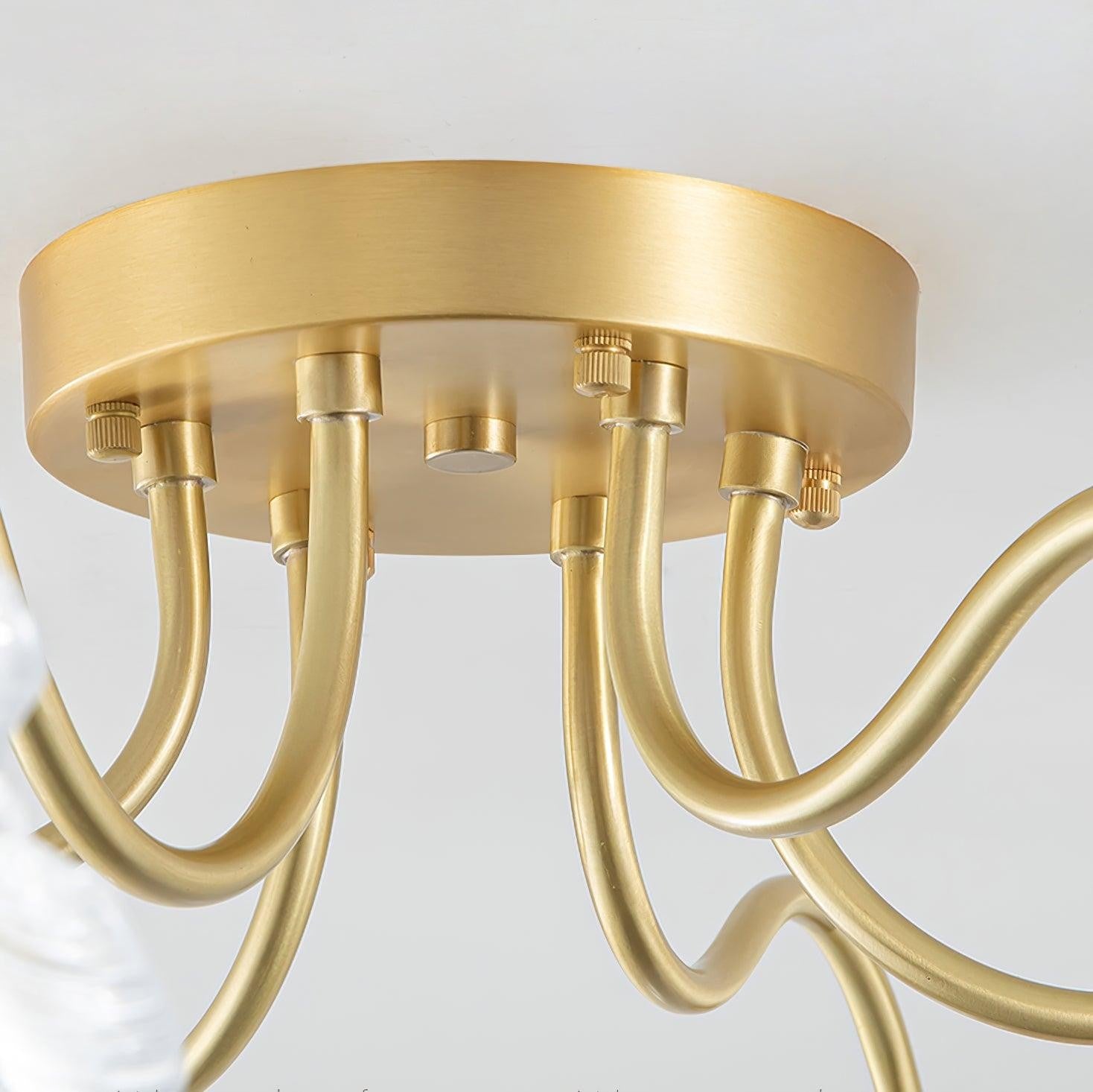 Lotus Frosted Glass Ceiling Light