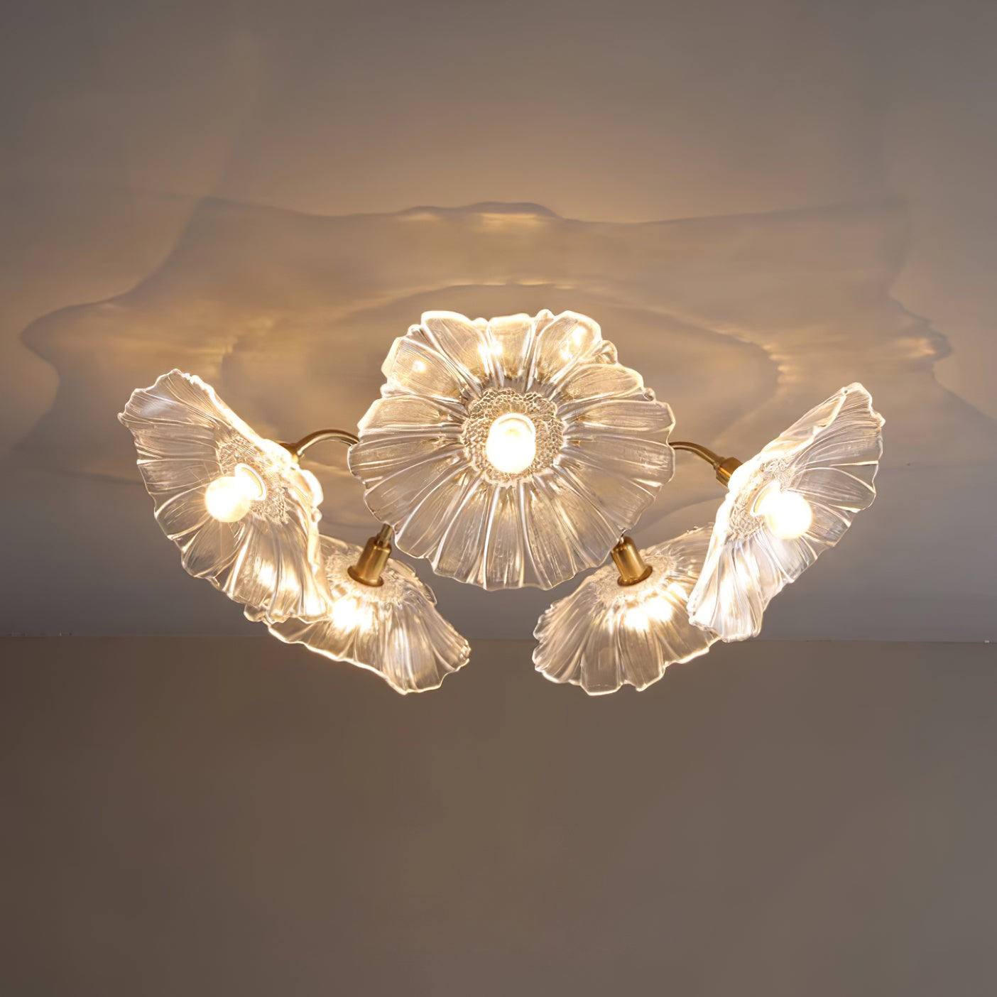 Lotus Frosted Glass Ceiling Light