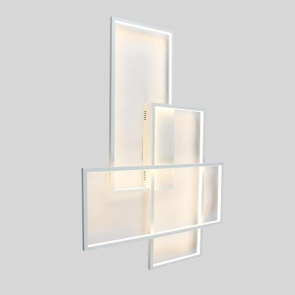Rectangular Hybrid Flush Mount Ceiling Light with 1 LED