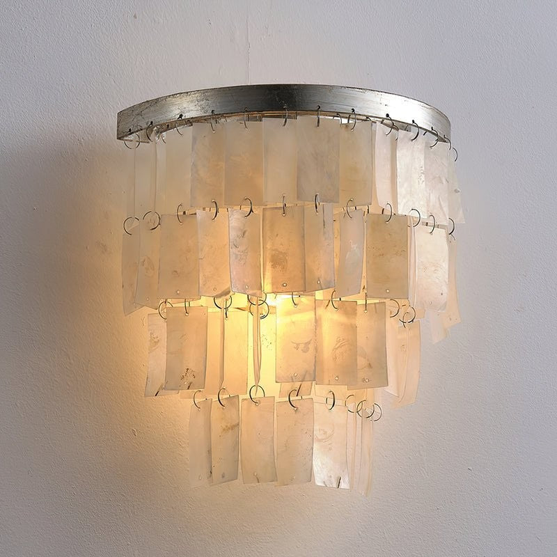 Lunara Shell Cascade Wall Light, Hardwired Wall Sconce, detail 28