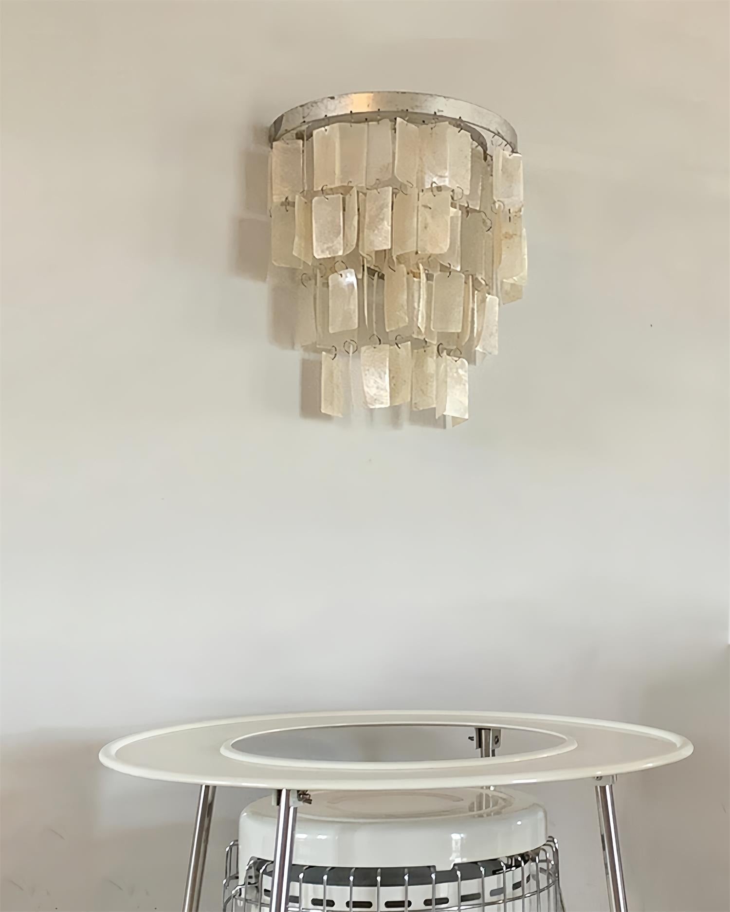 Lunara Shell Cascade Wall Light, Hardwired Wall Sconce, detail 32