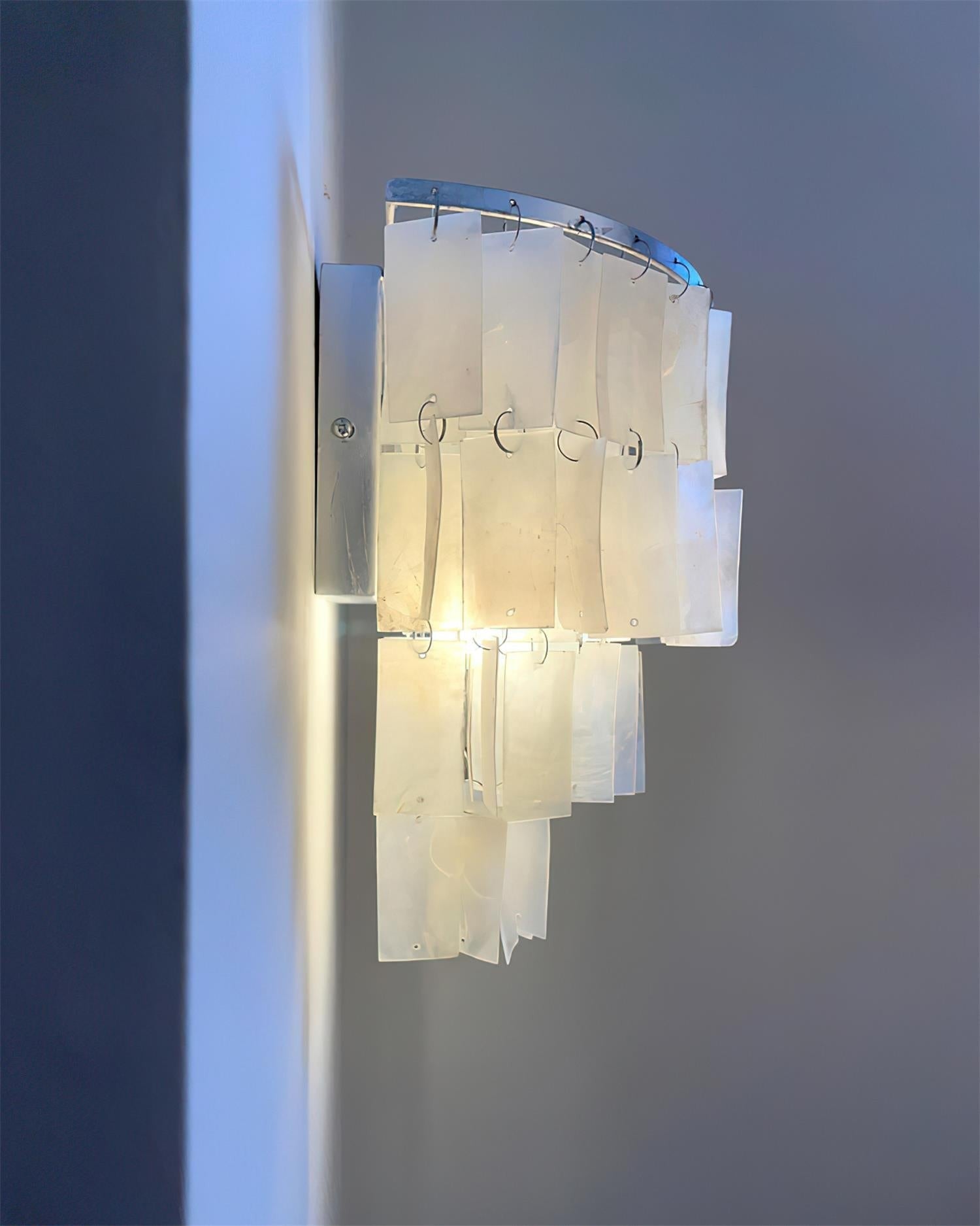 Lunara Shell Cascade Wall Light, Hardwired Wall Sconce, detail 34