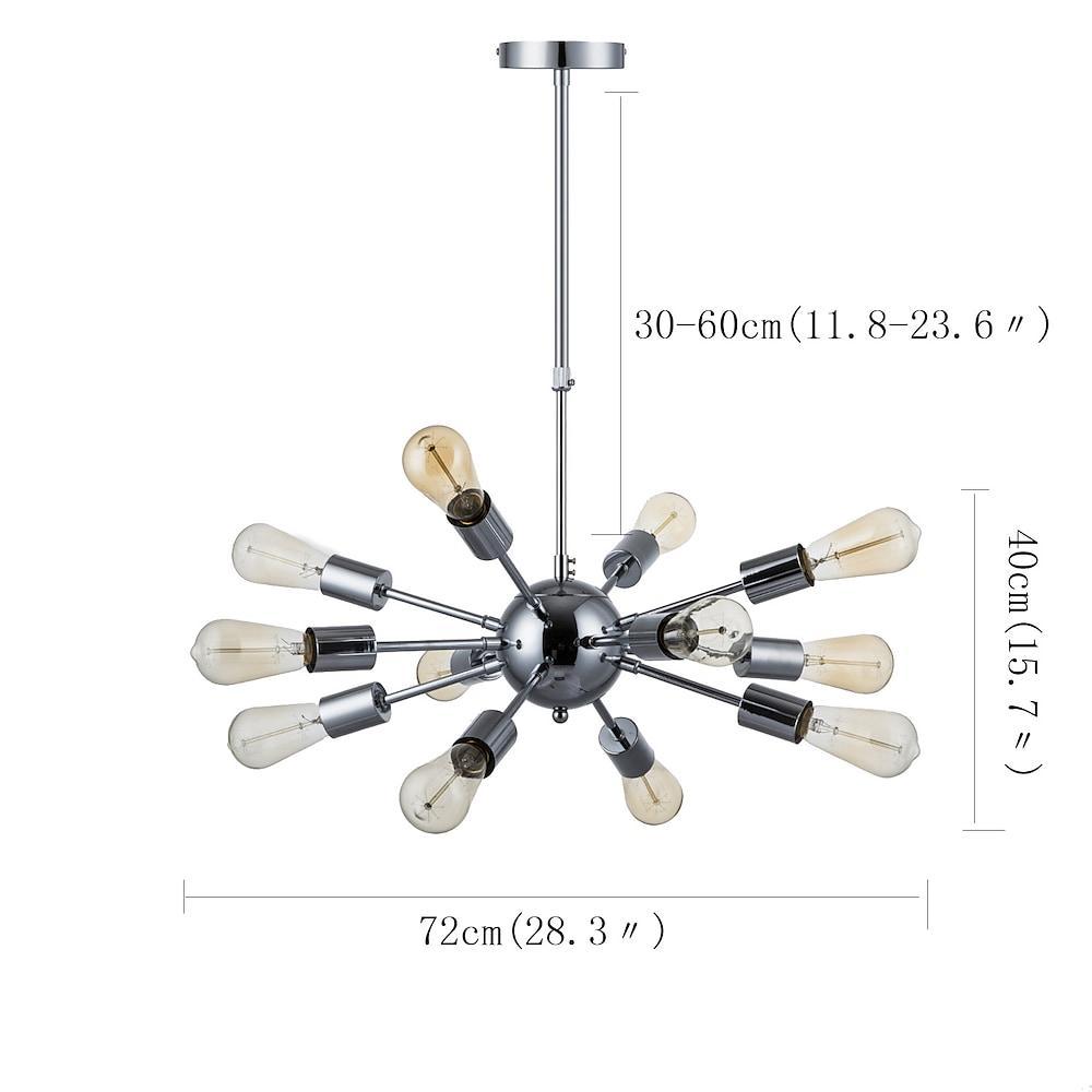 Cluster Sputnik Chandelier Mid-Century Chandelier