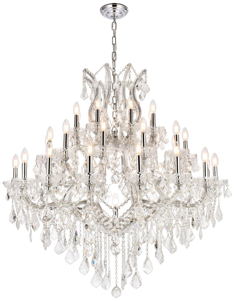 Maria Theresa 37-Light Chrome Chandelier Clear