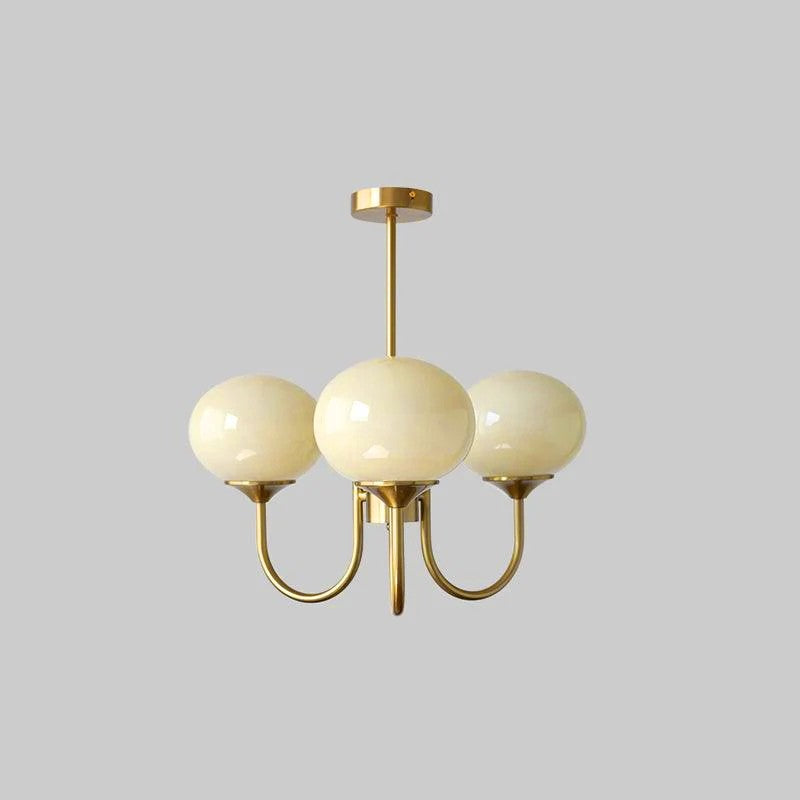 Marshmallow Glass Globe Chandelier