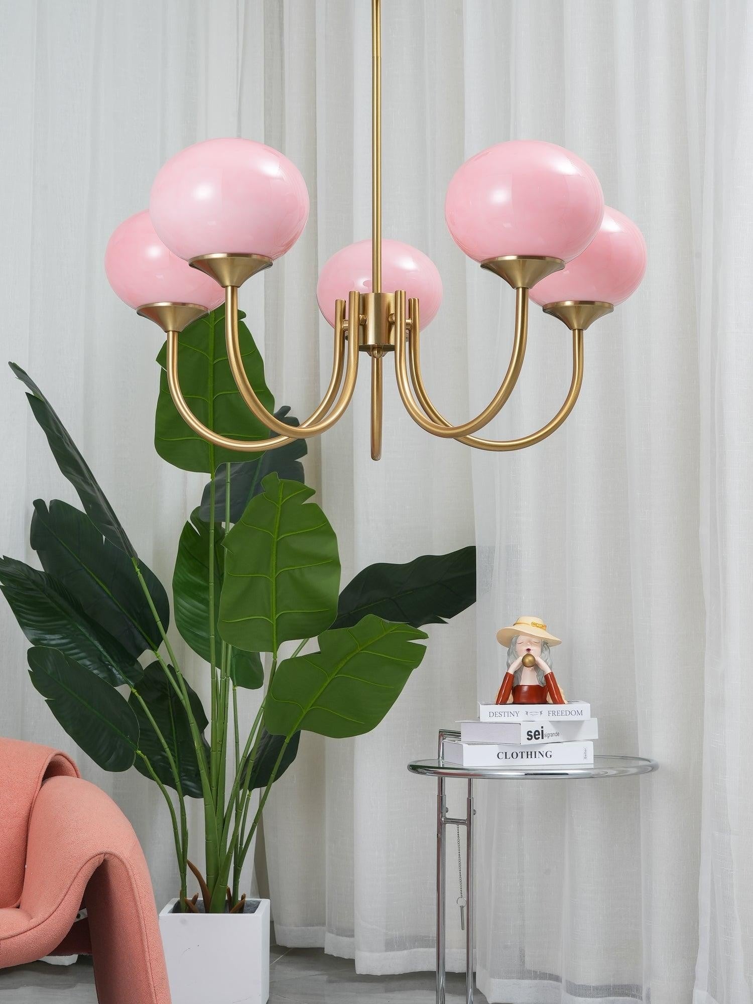 Marshmallow Glass Globe Chandelier