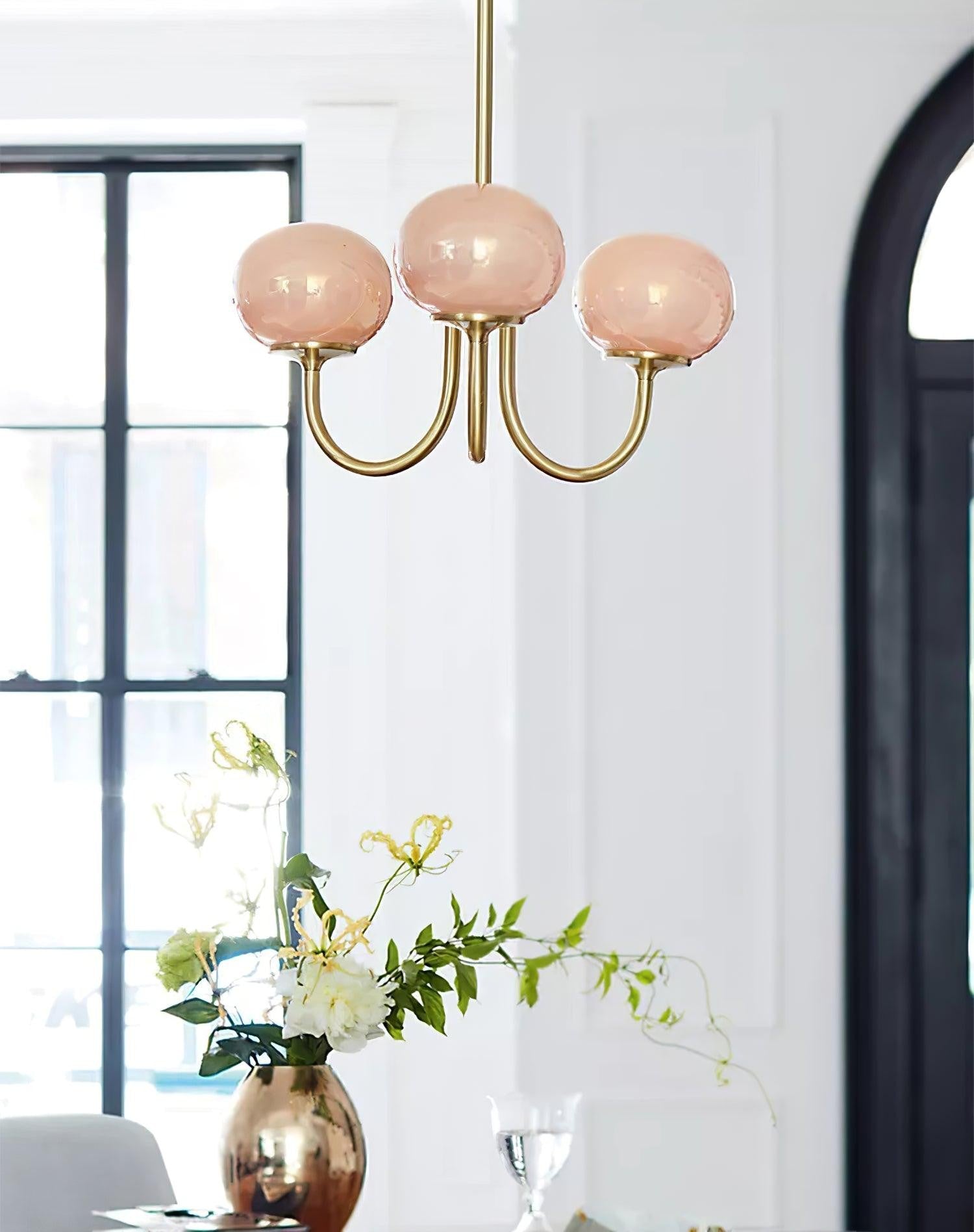 Marshmallow Glass Globe Chandelier