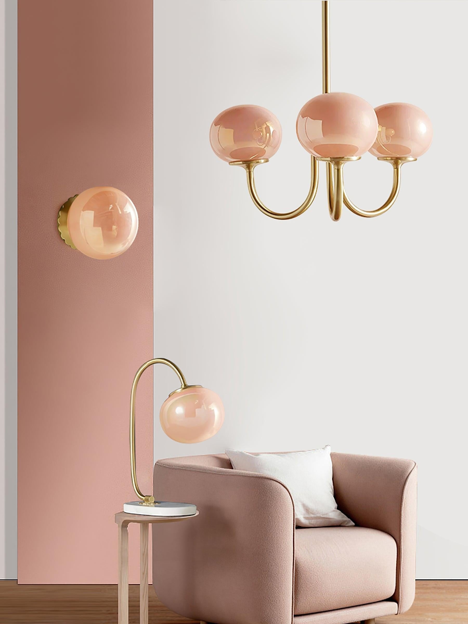 Marshmallow Glass Globe Chandelier