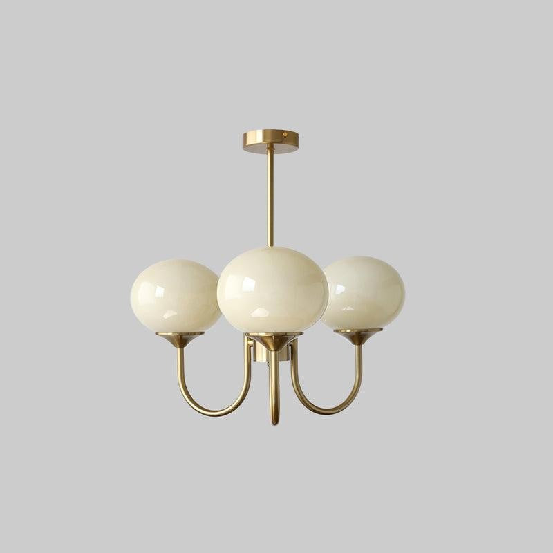 Marshmallow Glass Globe Chandelier
