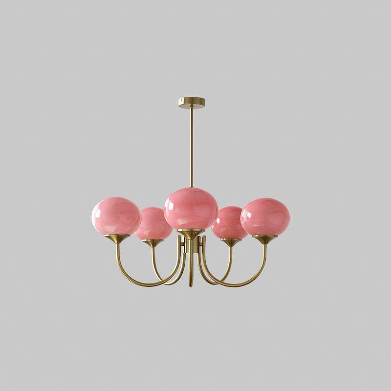 Marshmallow Glass Globe Chandelier