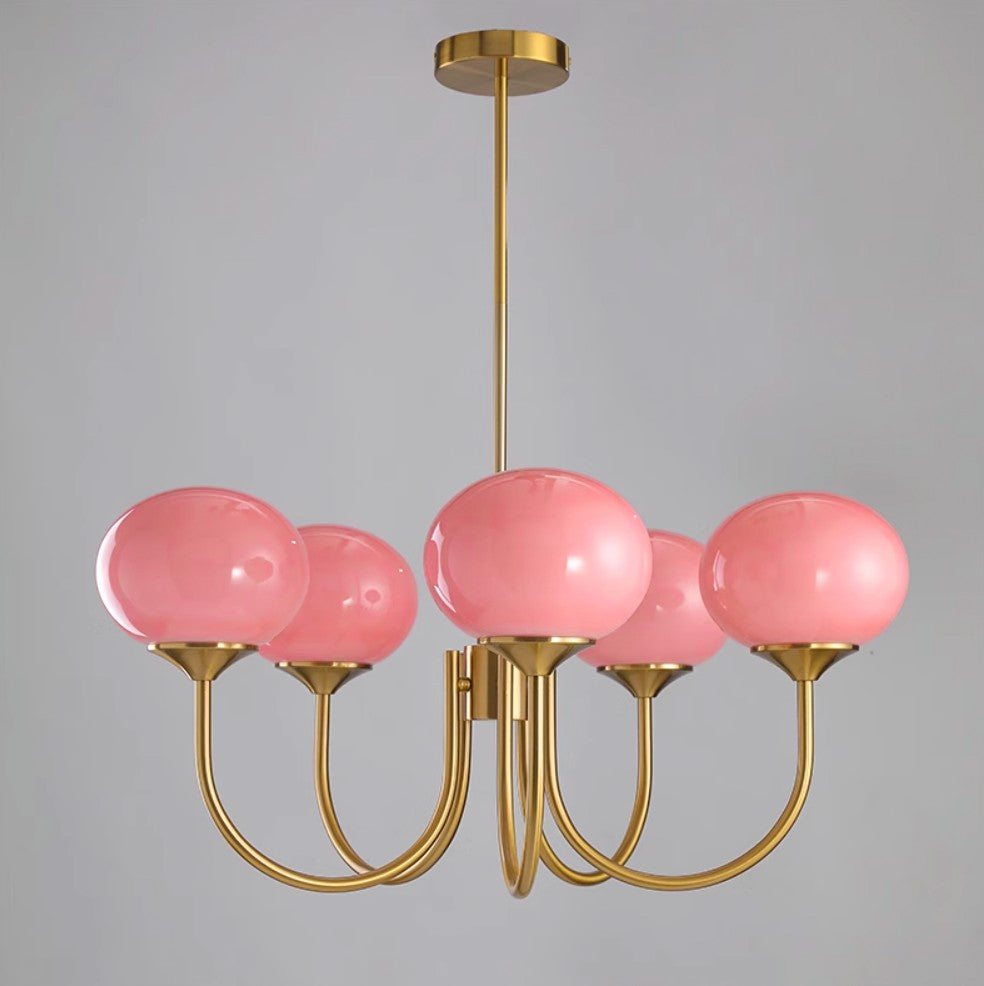 Marshmallow Glass Globe Chandelier