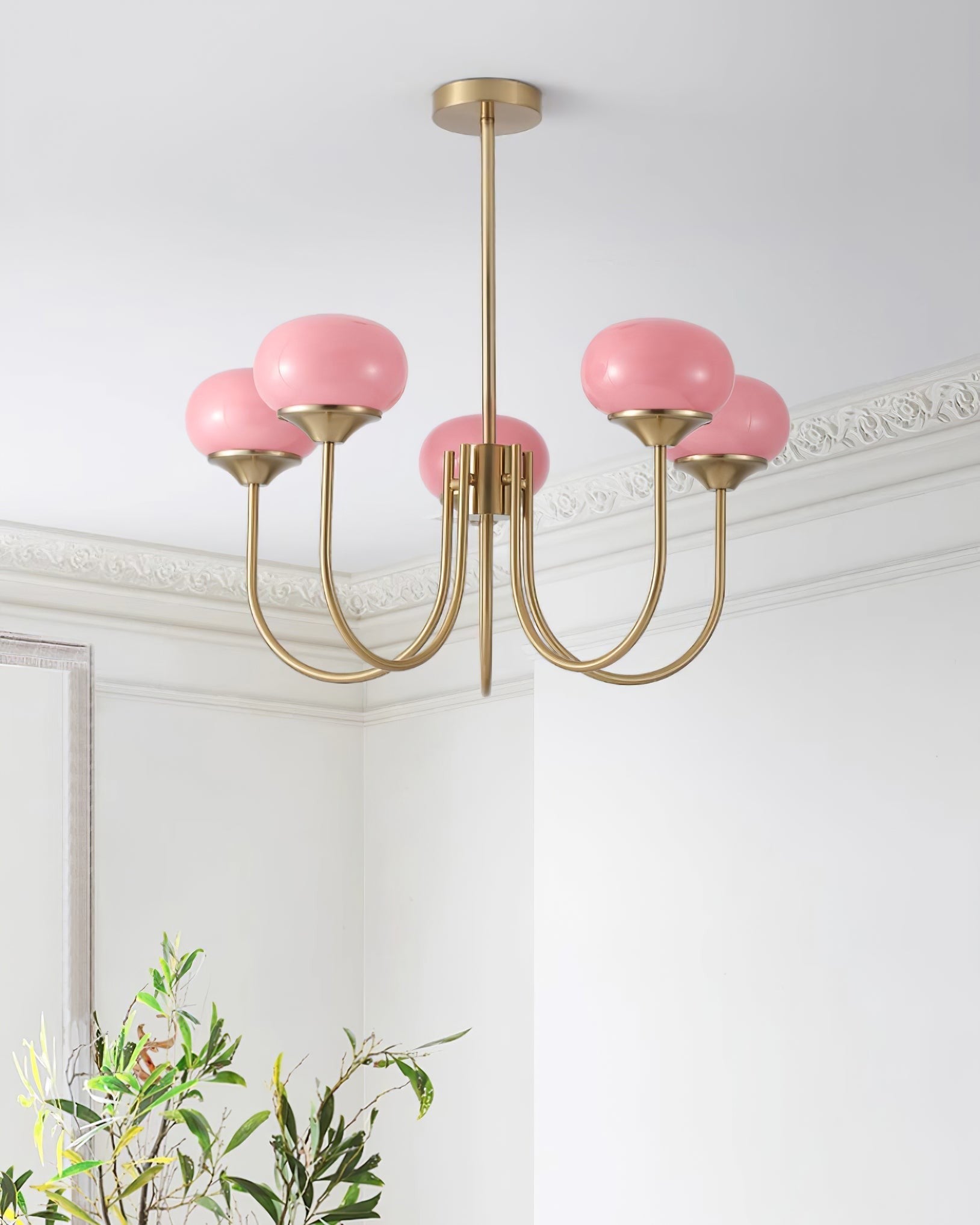 Marshmallow Glass Globe Chandelier