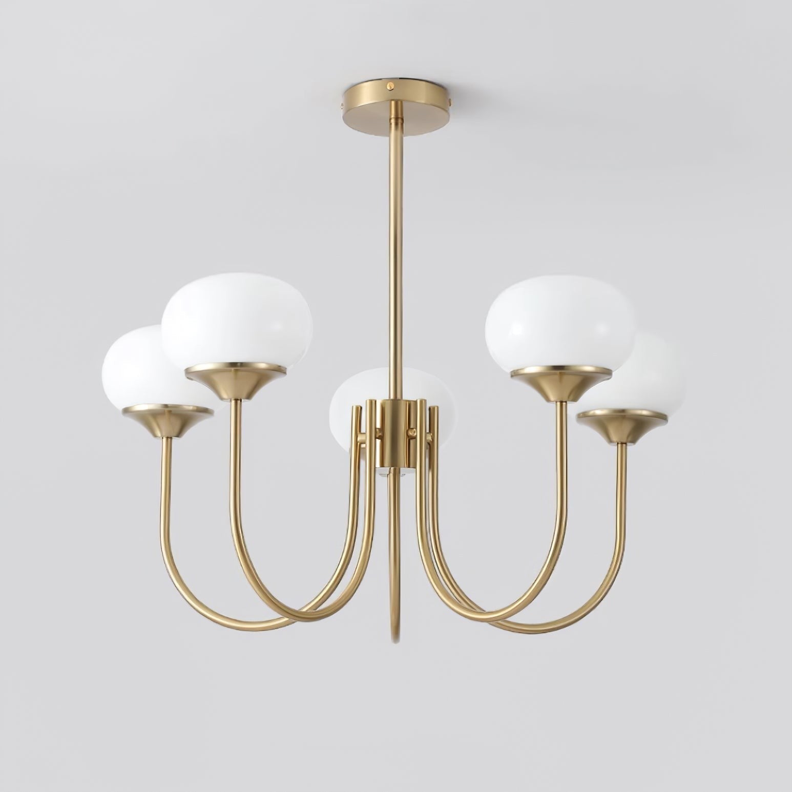 Marshmallow Glass Globe Chandelier