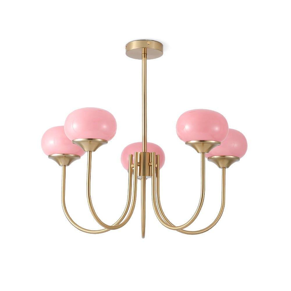 Marshmallow Glass Globe Chandelier