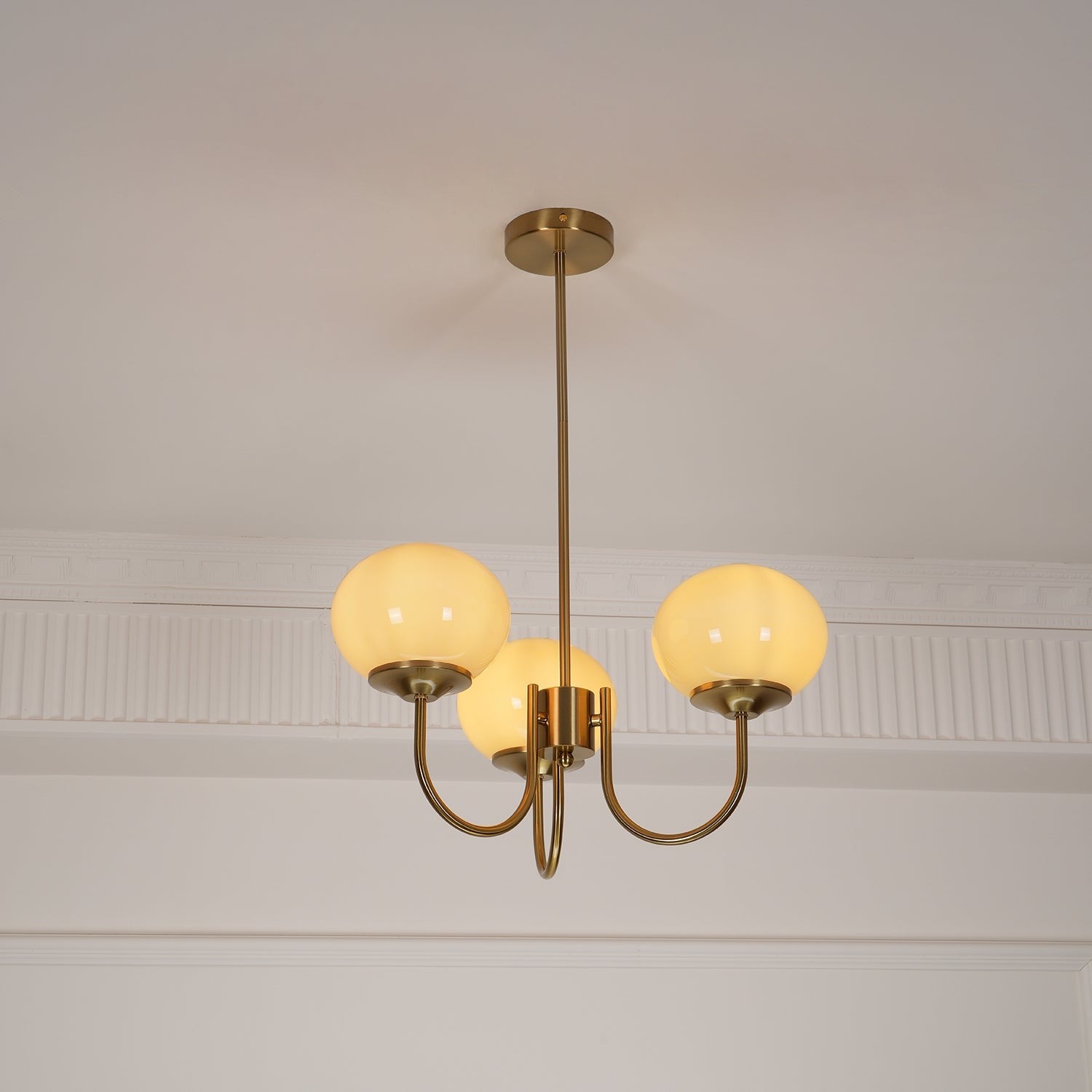 Marshmallow Glass Globe Chandelier