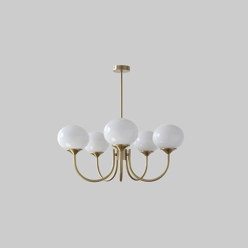 Marshmallow Glass Globe Chandelier
