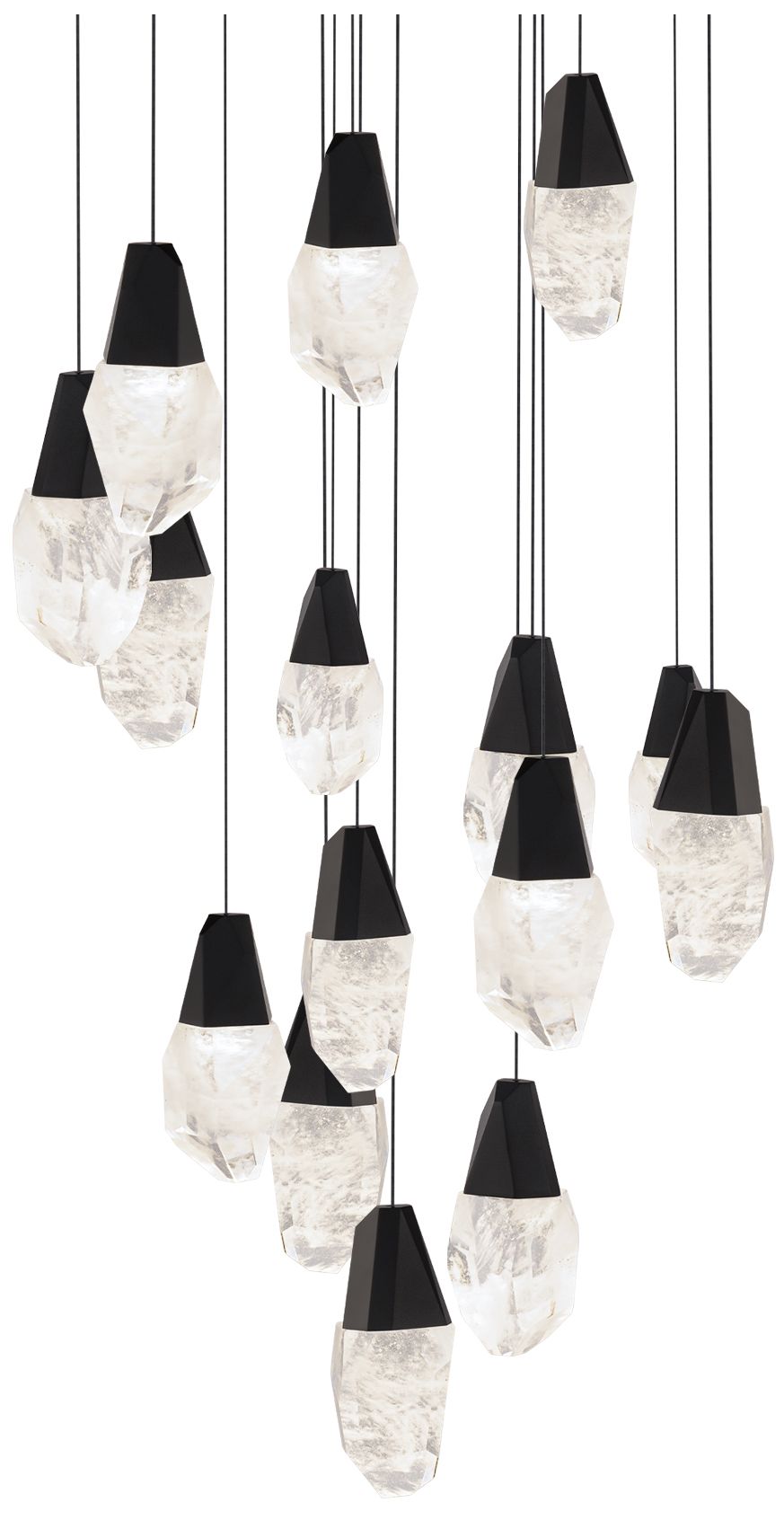 Martini 7"H X 15-Light Crystal Chandelier
