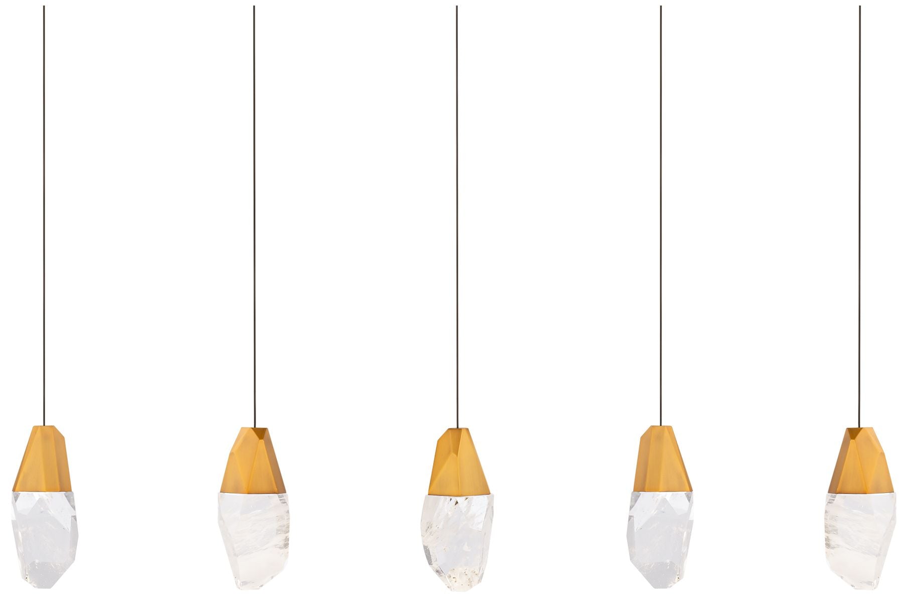 Martini 7"H X 5-Light Crystal Chandelier