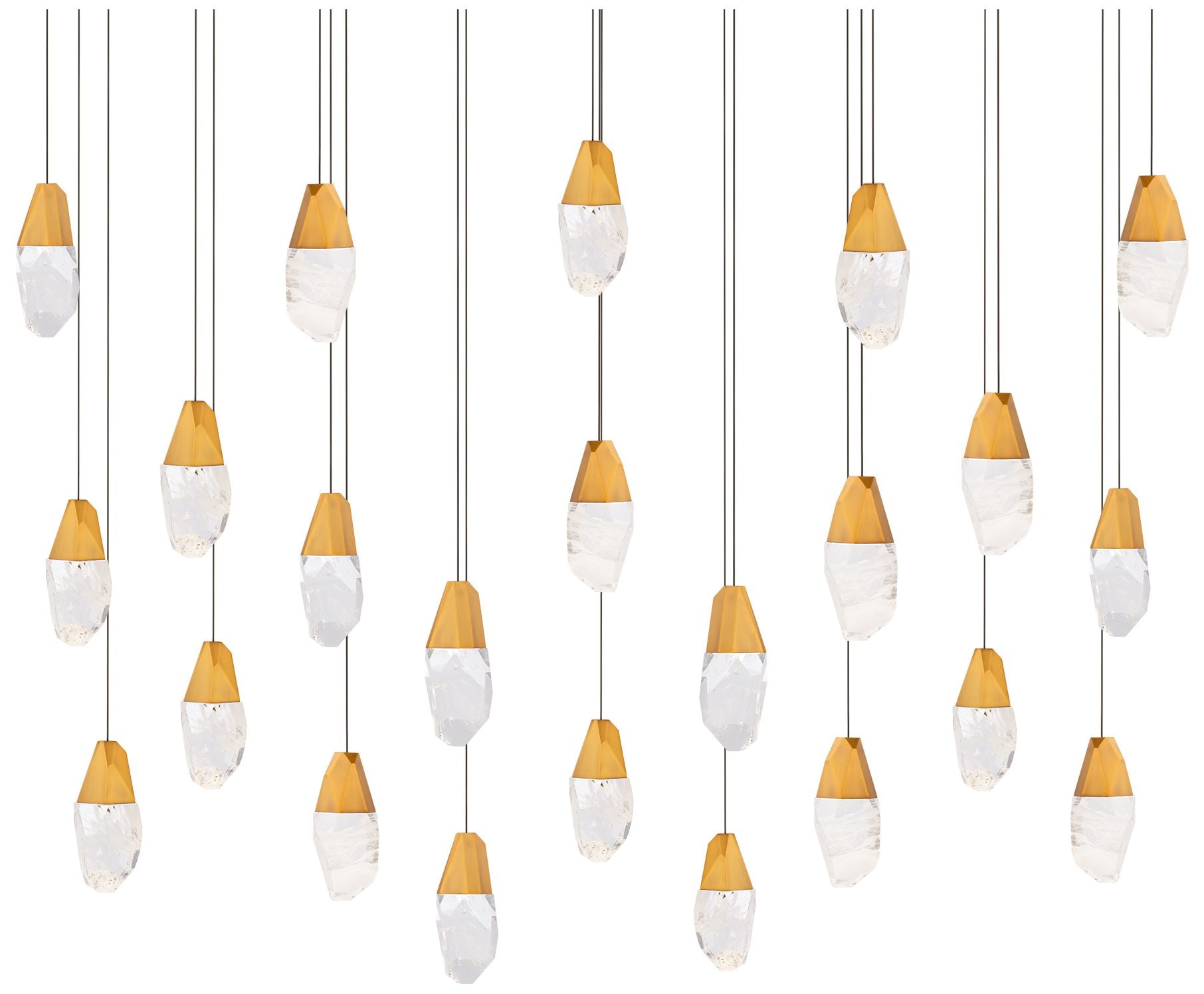 Martini 7"H X 23-Light Crystal Chandelier