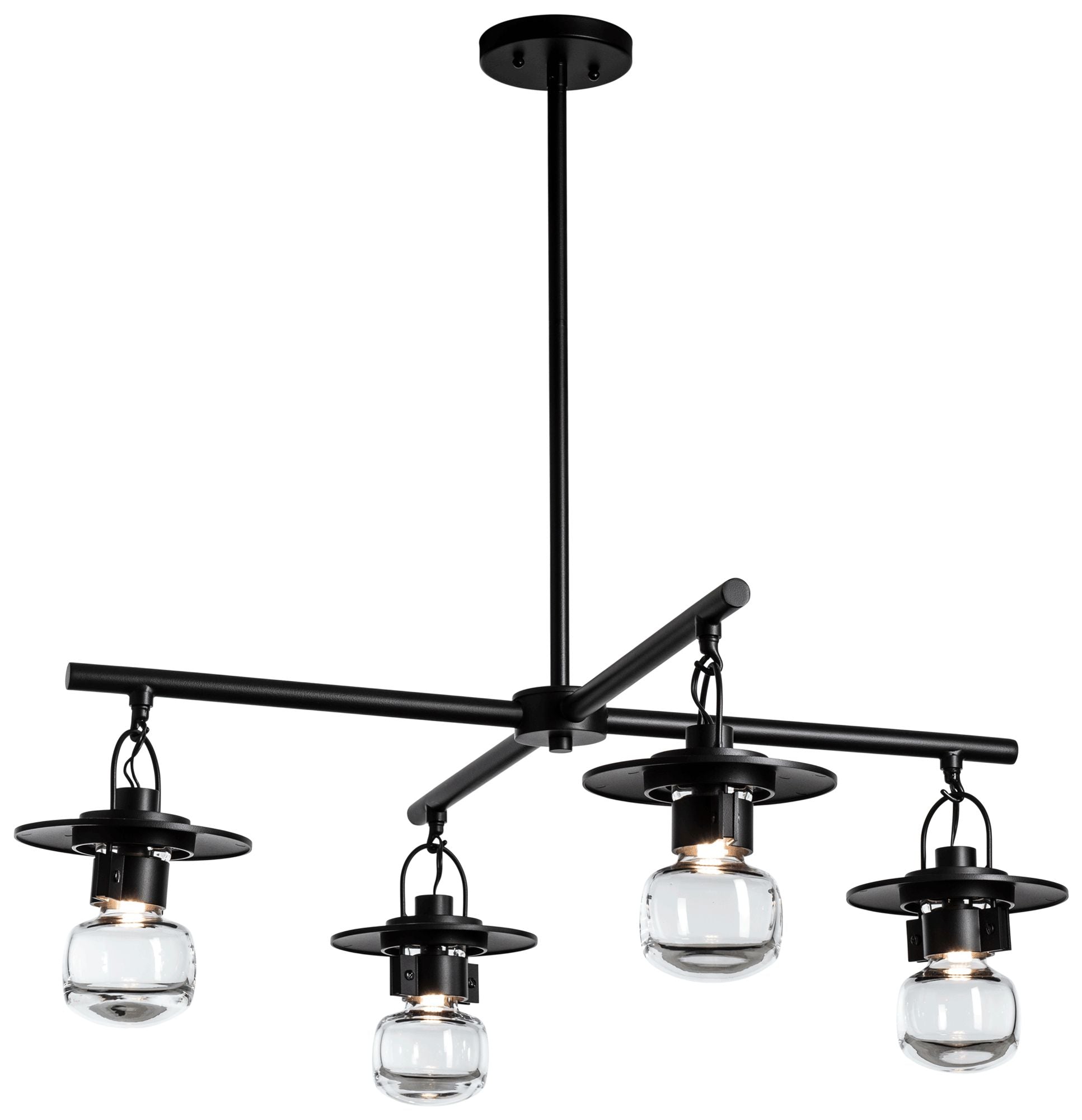 Mason Outdoor 4-Light Black Chandelier