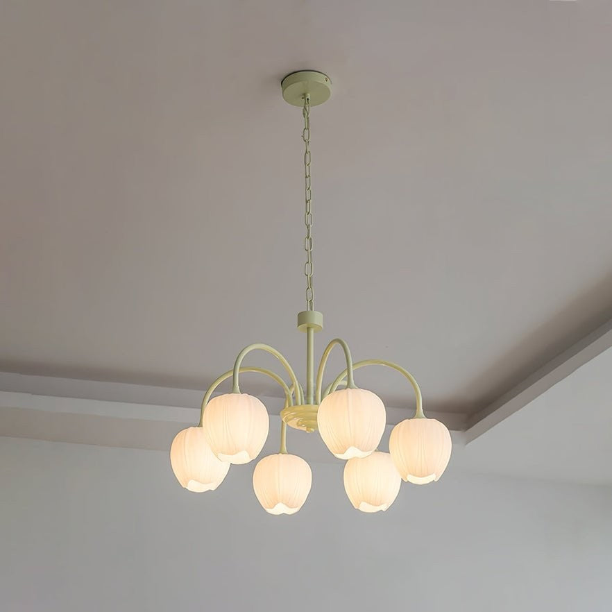 Matcha Bloom Tulip Chandelier detail view 53