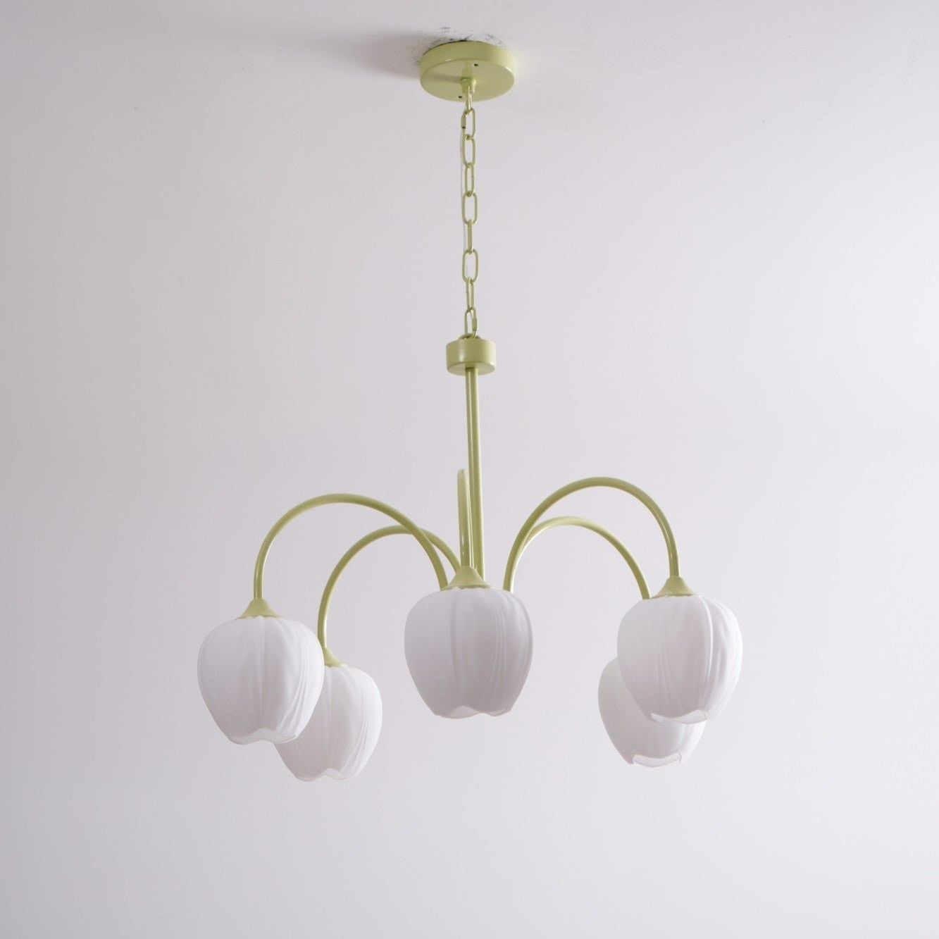 Matcha Bloom Tulip Chandelier detail view 75