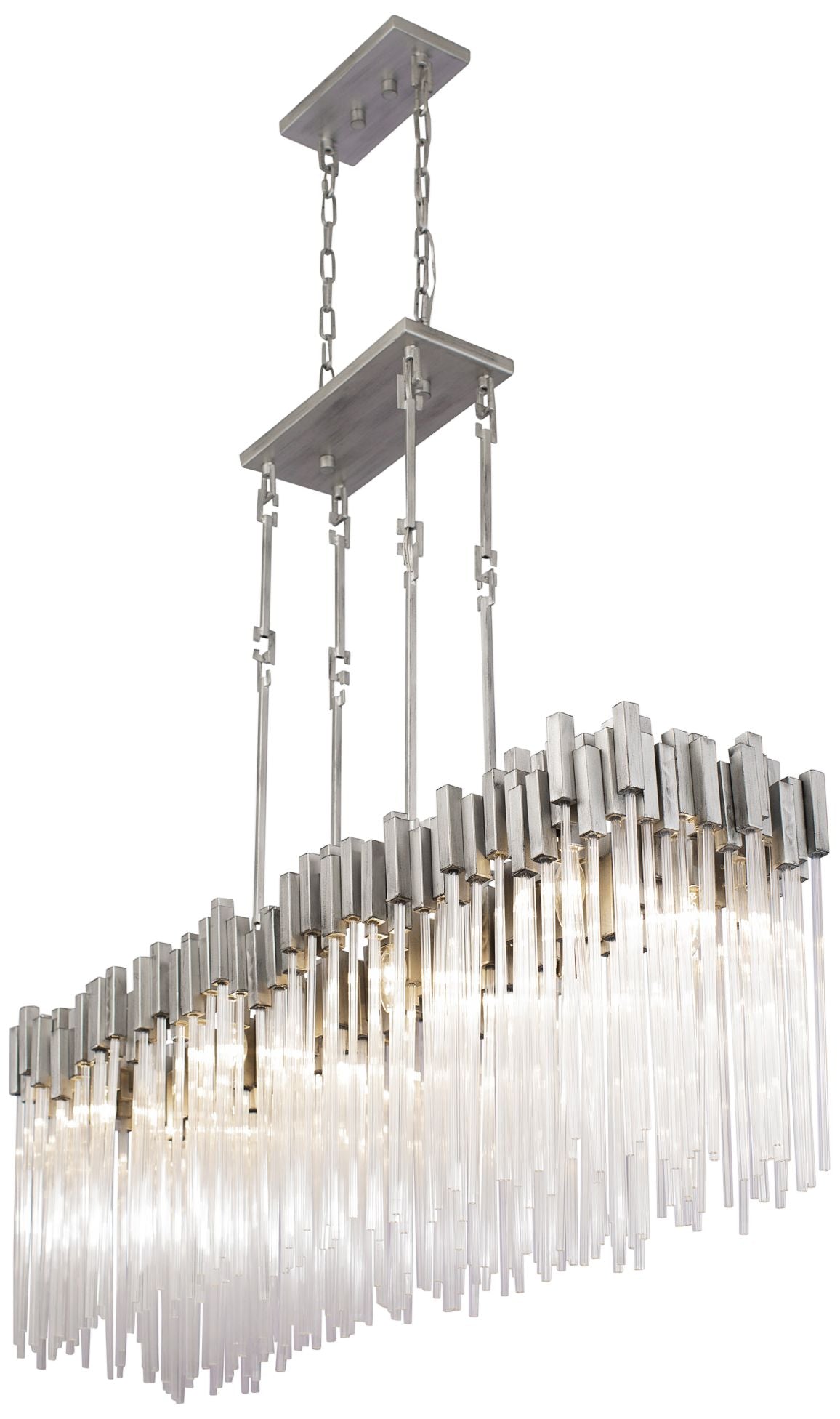 Matrix 8-Light Linear Pedant Rainy Night Chandelier