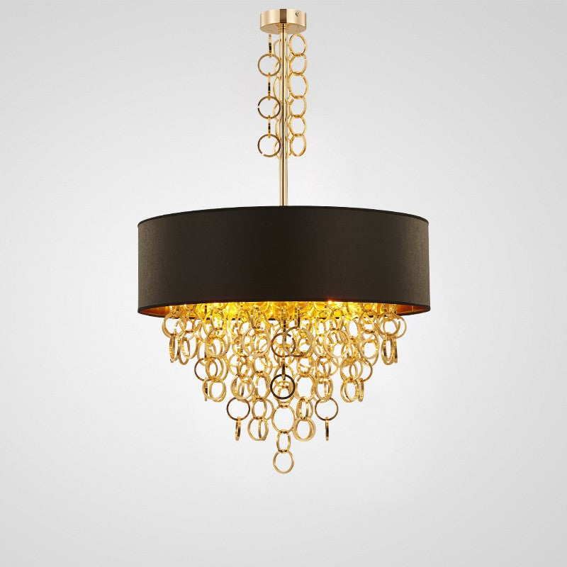 Postmodern and Metal Rings 4 Lights Chandelier