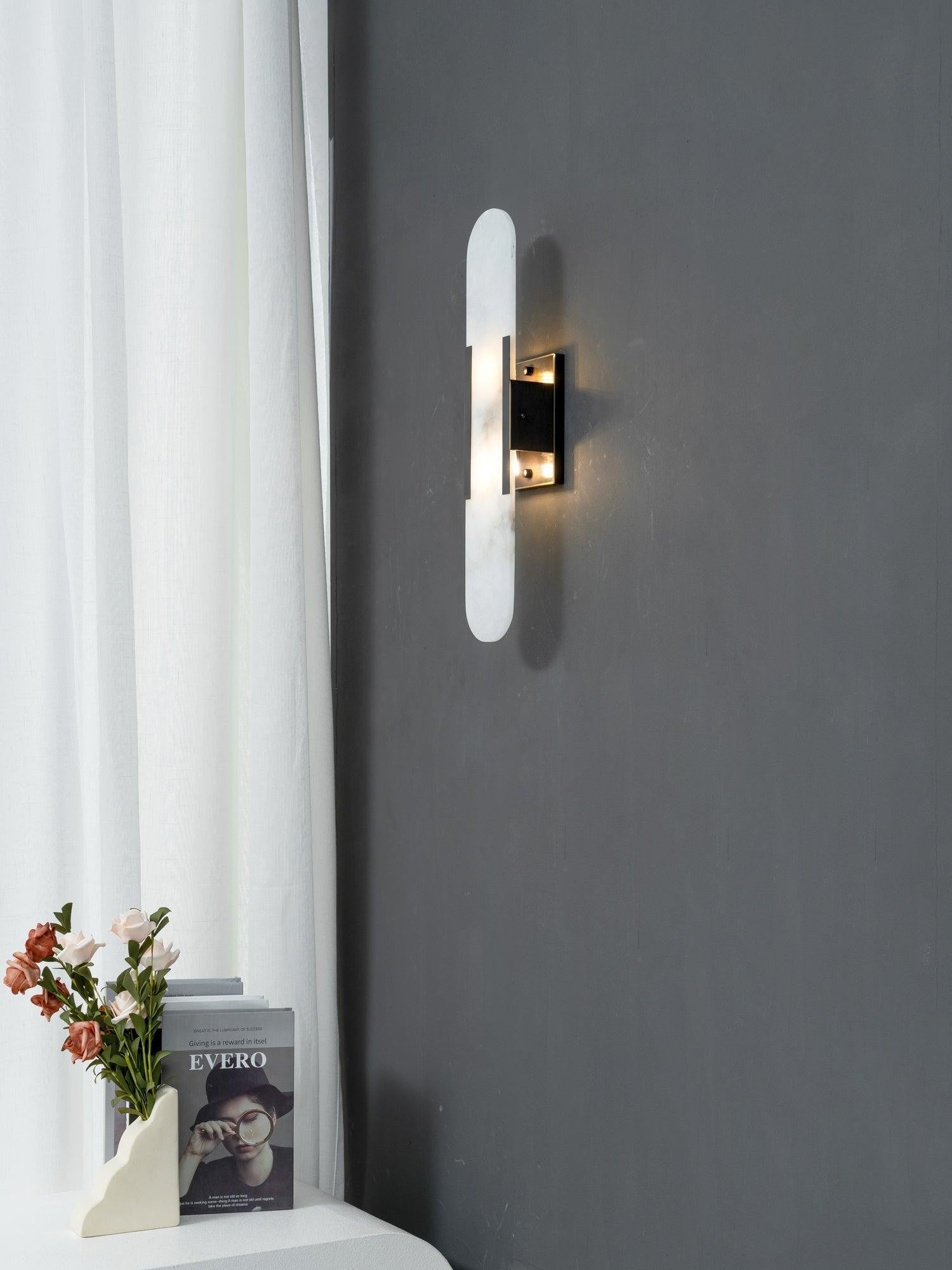 Melange Alabaster Wall Sconce
