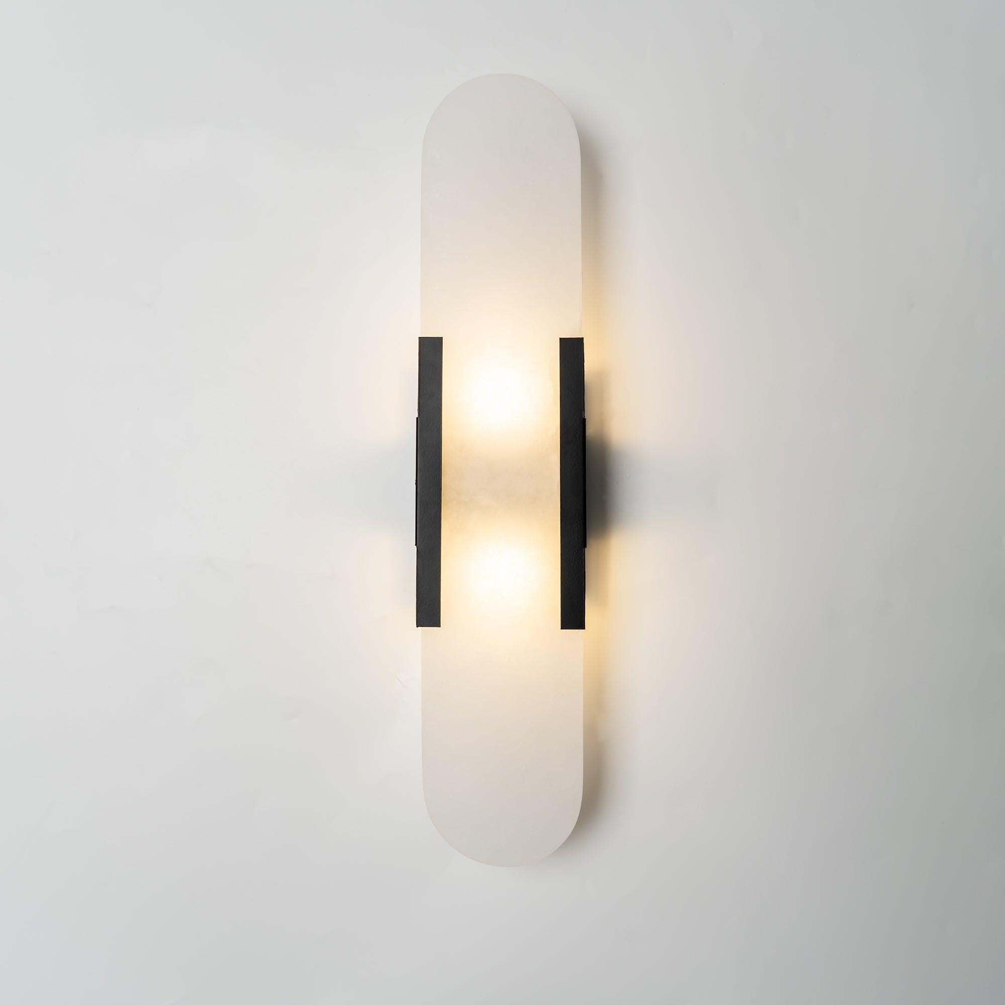 Melange Alabaster Wall Sconce