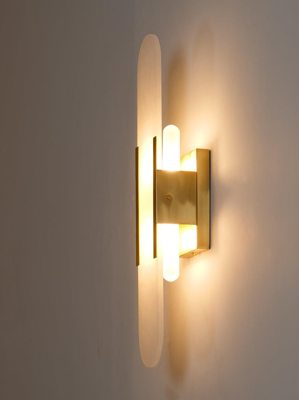 Melange Alabaster Wall Sconce