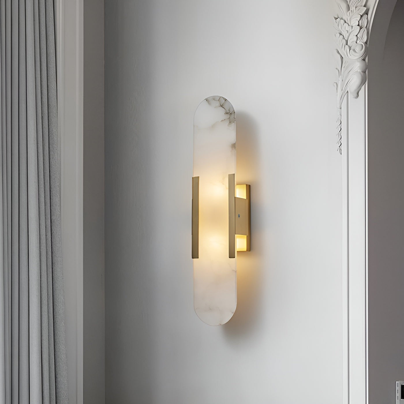Melange Alabaster Wall Sconce