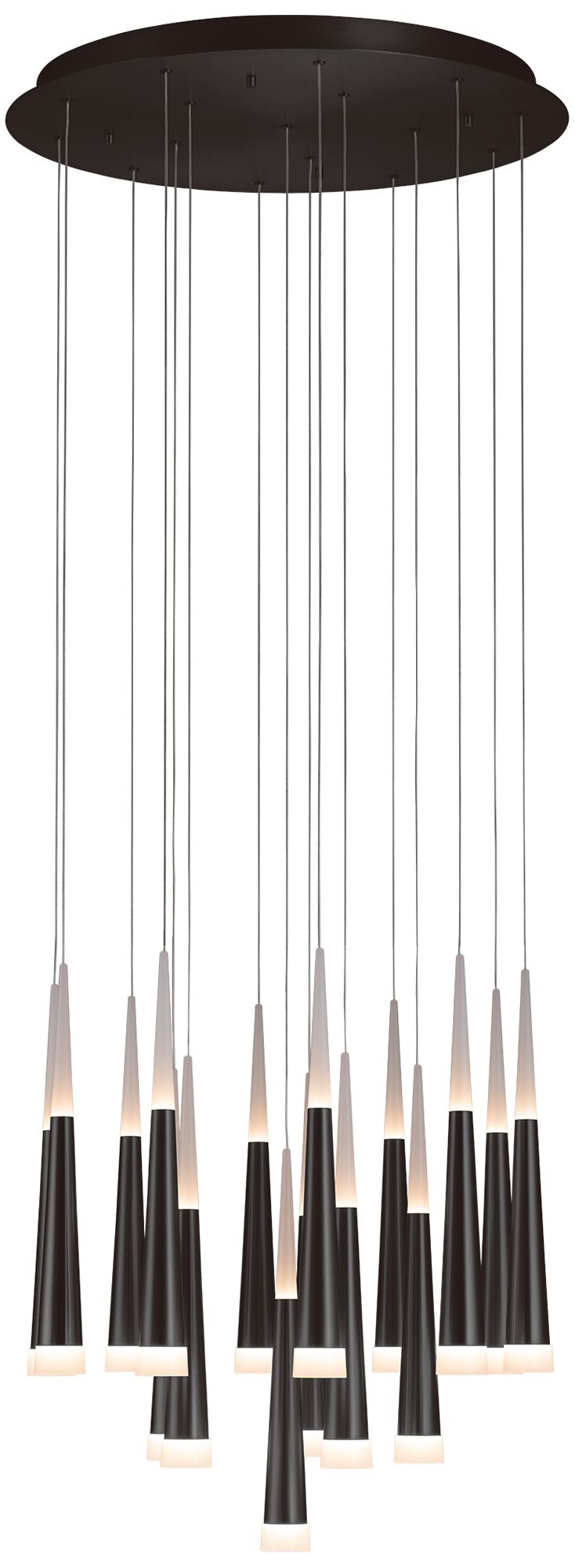 Meteor 25.6-Inch Saint Dark Gray Chandelier