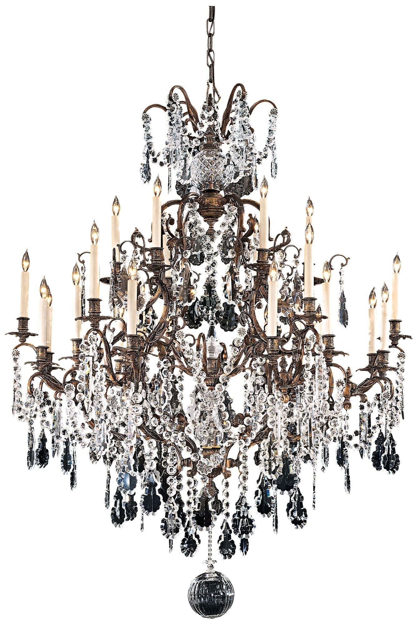 Metropolitan 24-Light 51-in Oxidized Brass Chandelier