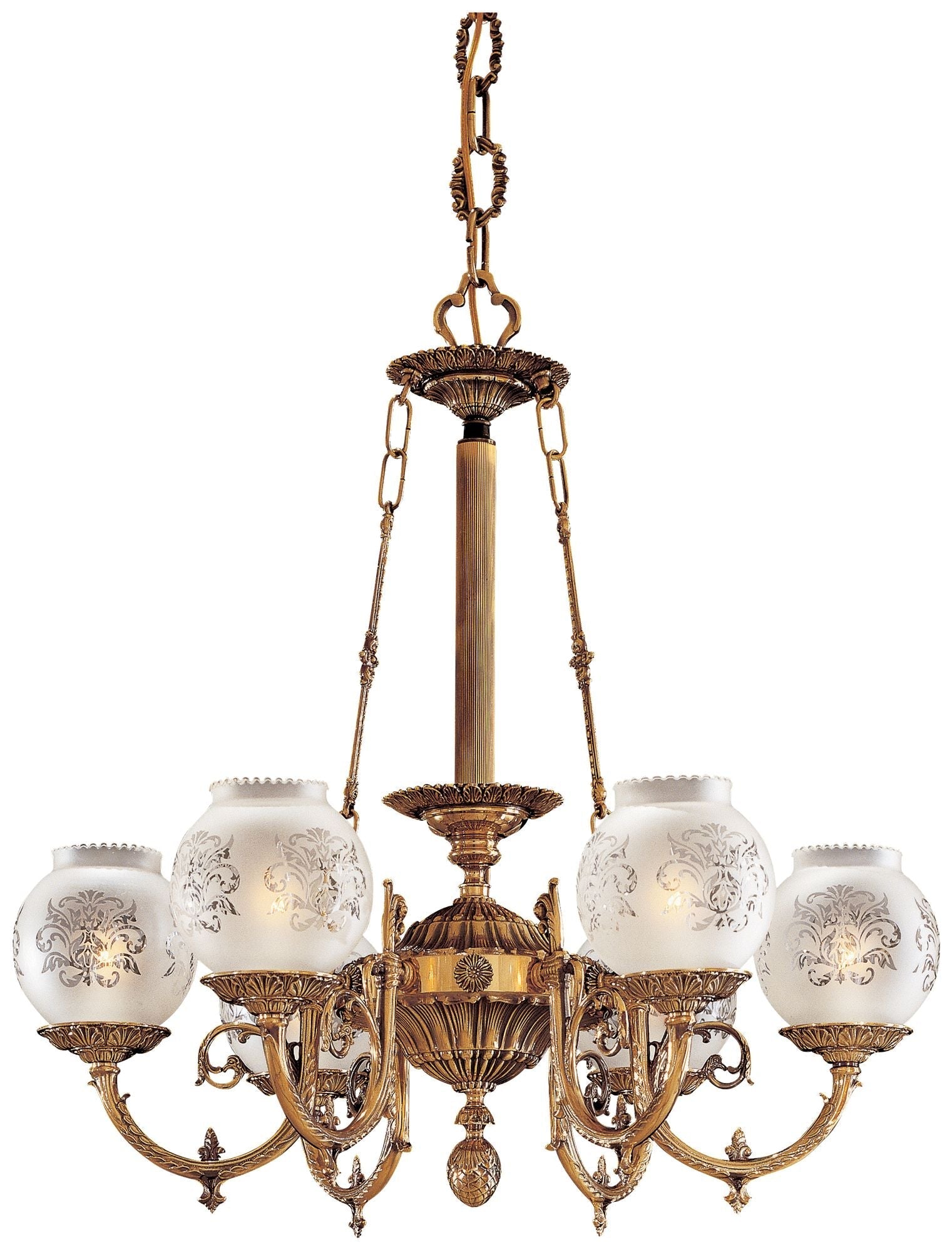 Metropolitan 6-Light 26-in Antique Classic Chandelier