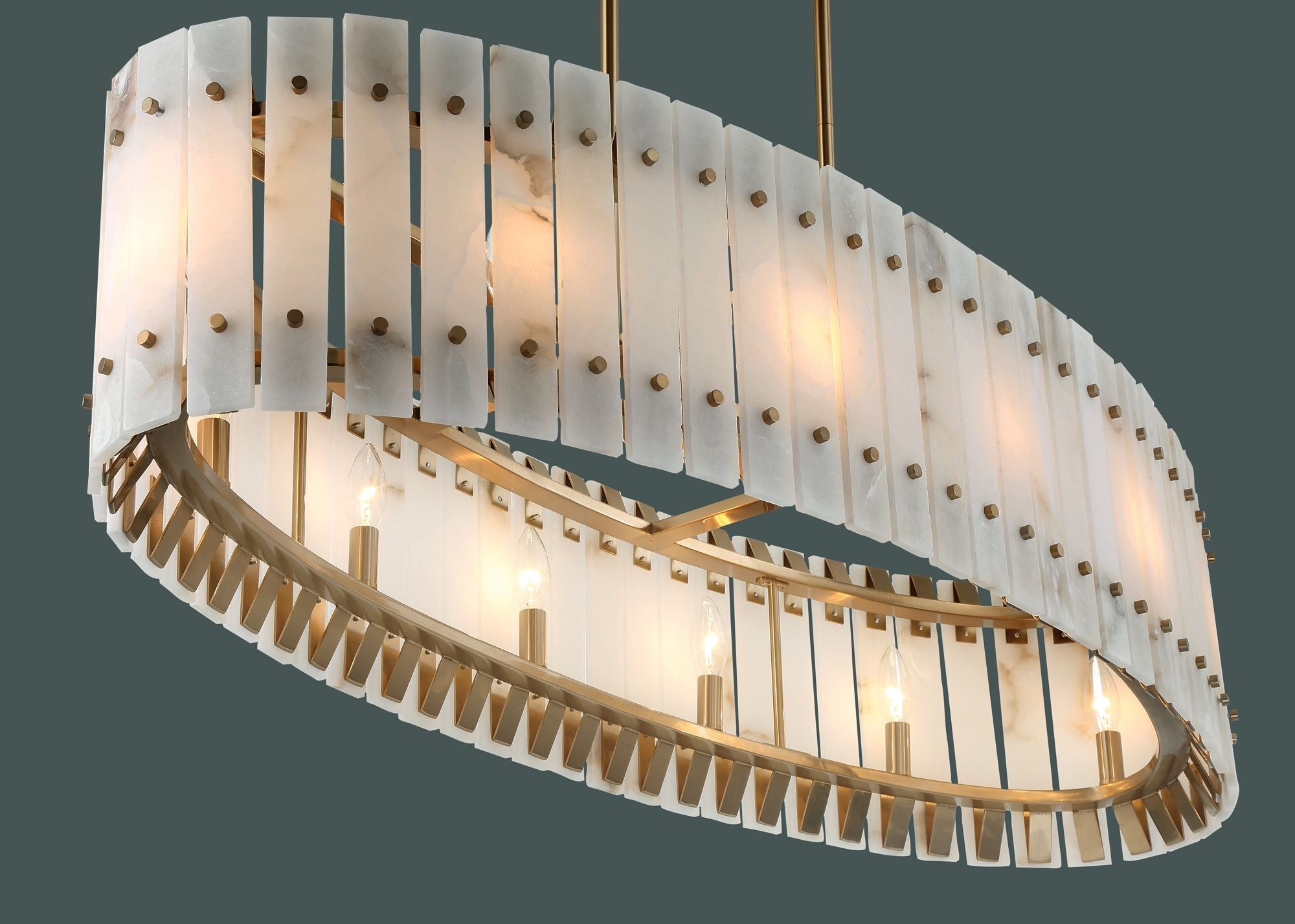 Metropolitan Bardon 5-Light 48.24-in Celeste Chandelier