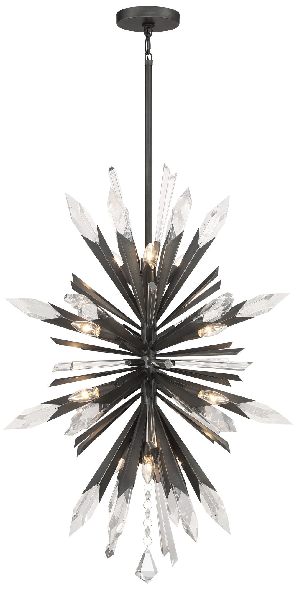 Metropolitan Elsa 12-Light Midnight Graphite Chandelier