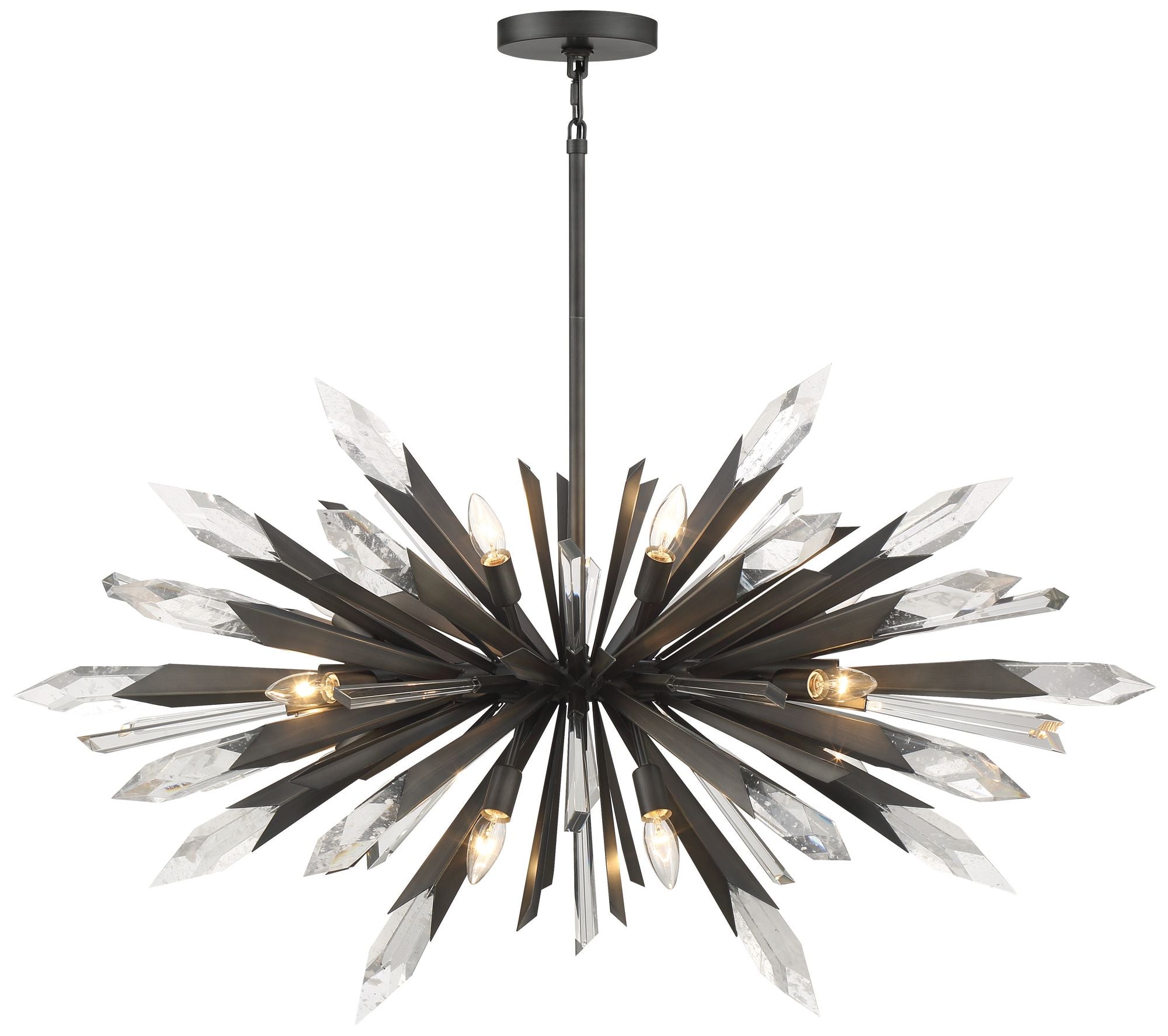 Metropolitan Elsa 12-Light Midnight Graphite Chandelier