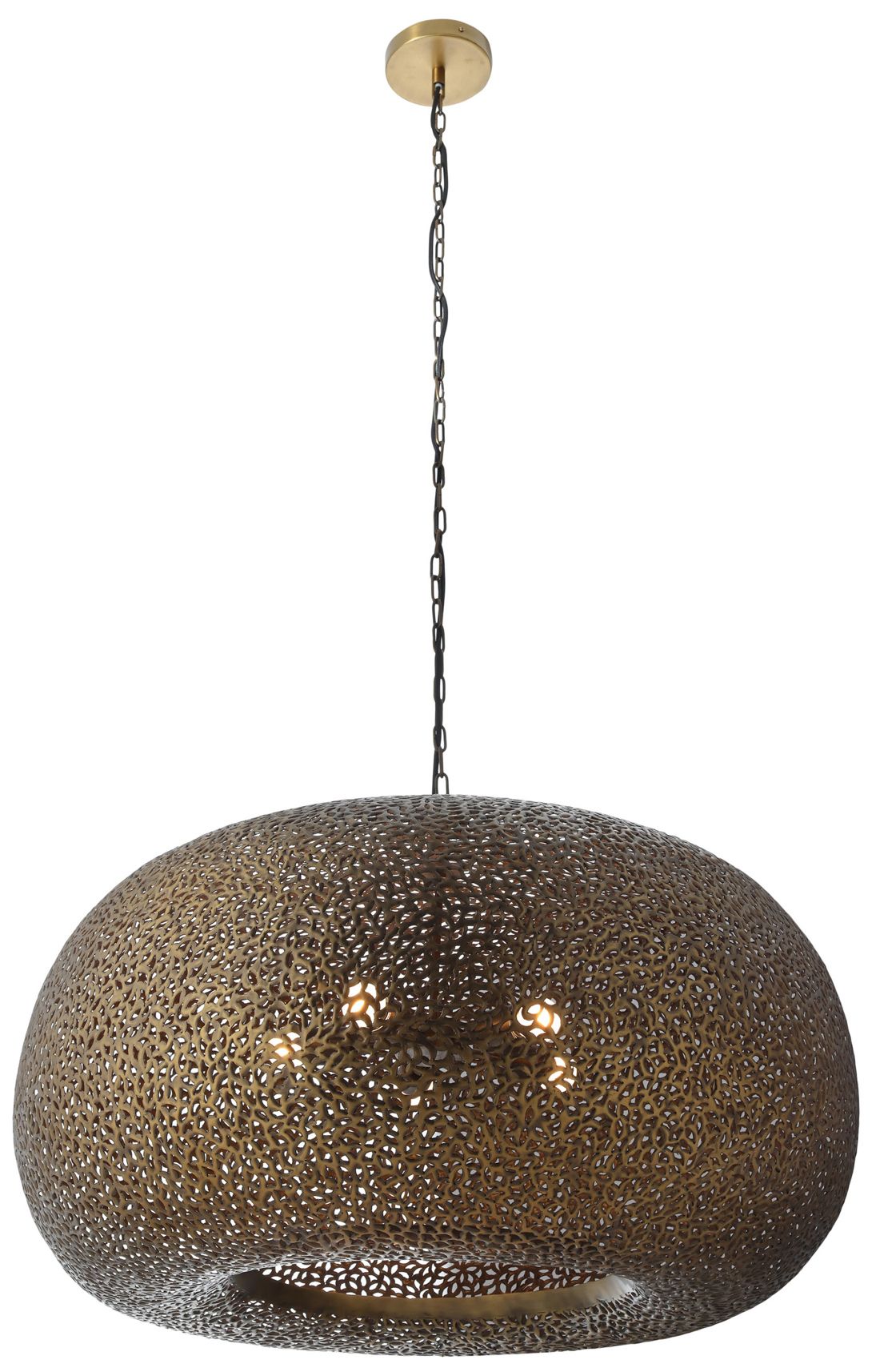 Metropolitan Moradabad 5-Light 35-in Gilded Chandelier