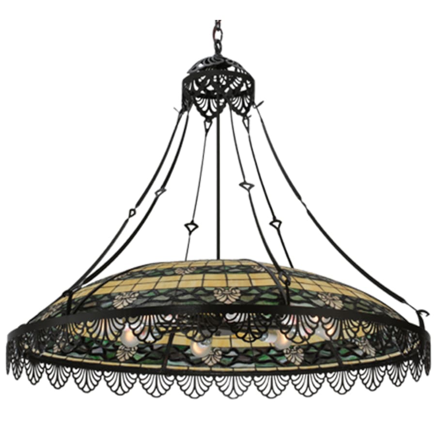 Shell and Ribbon 8-Light 43" Wide Pendant
