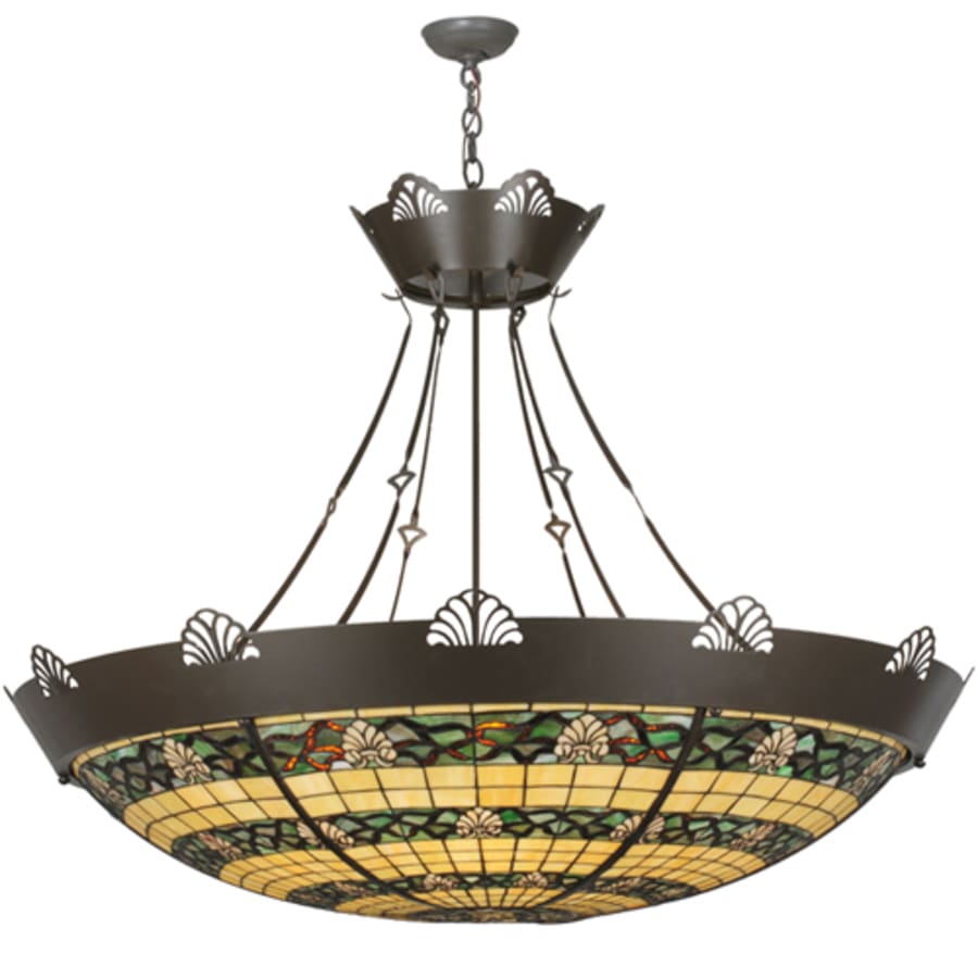 Shell and Ribbon 8-Light 48" Wide Pendant
