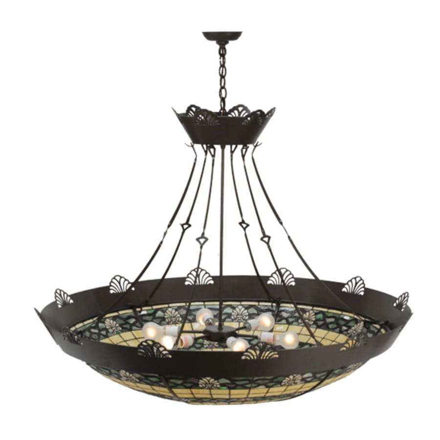 Shell and Ribbon 8-Light 48" Wide Pendant