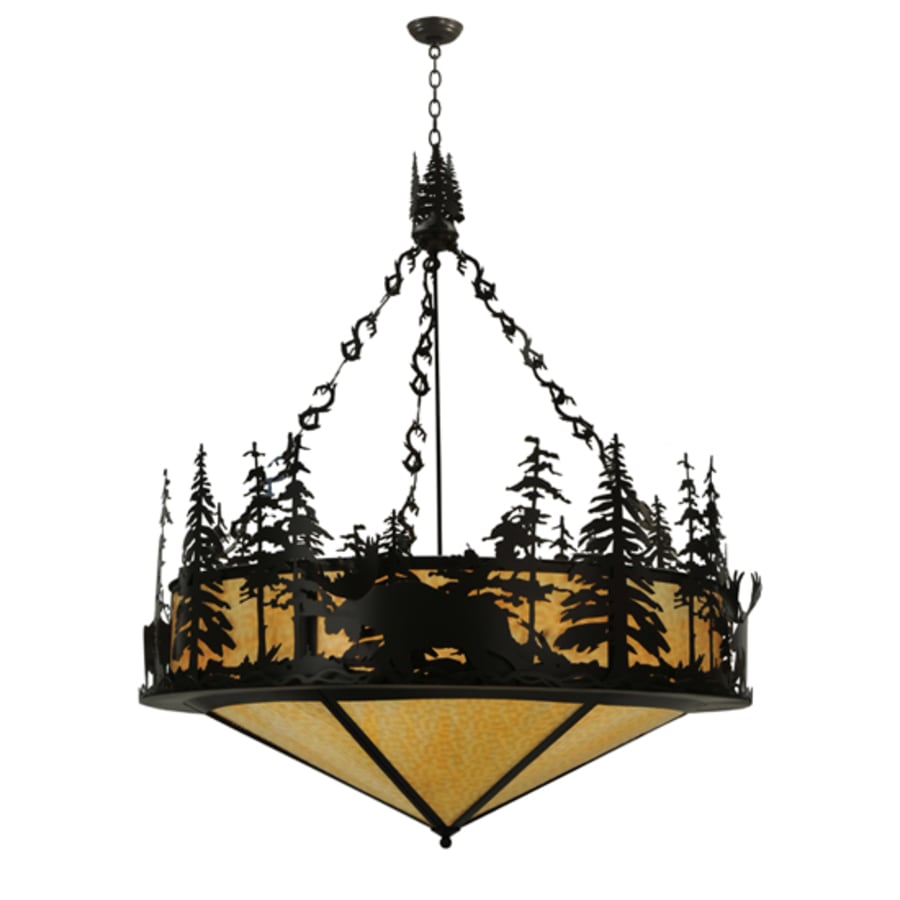 Moose At Dusk 6-Light 56" Wide Pendant