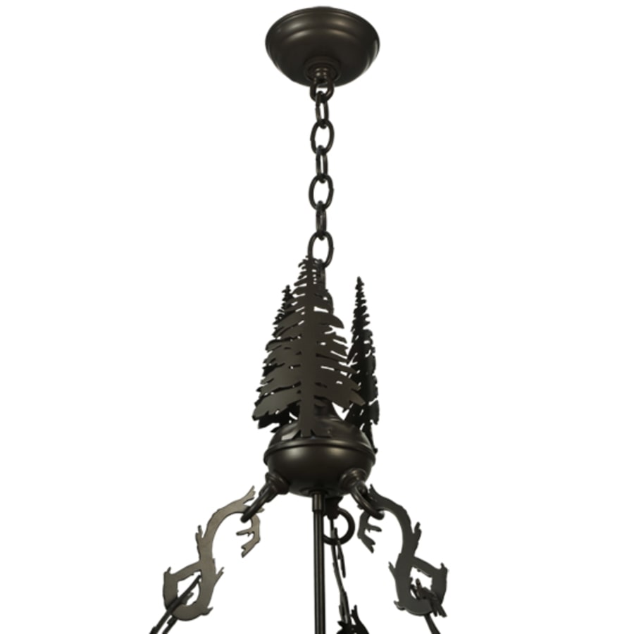 Moose At Dusk 6-Light 56" Wide Pendant