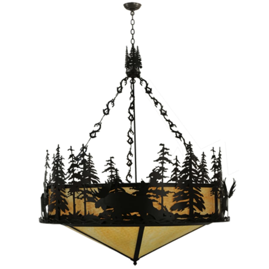 Moose At Dusk 6-Light 56" Wide Pendant